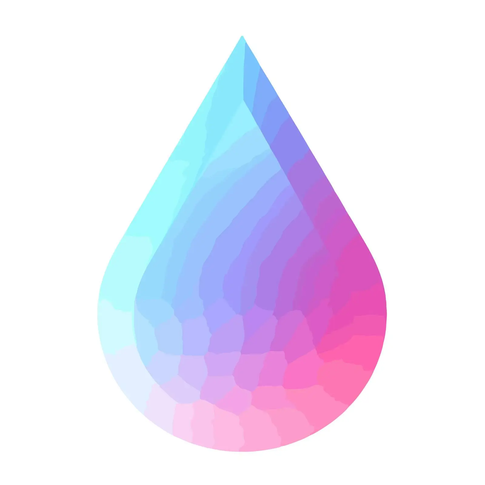 Neon Water Drop Icon — free download from Dotvec