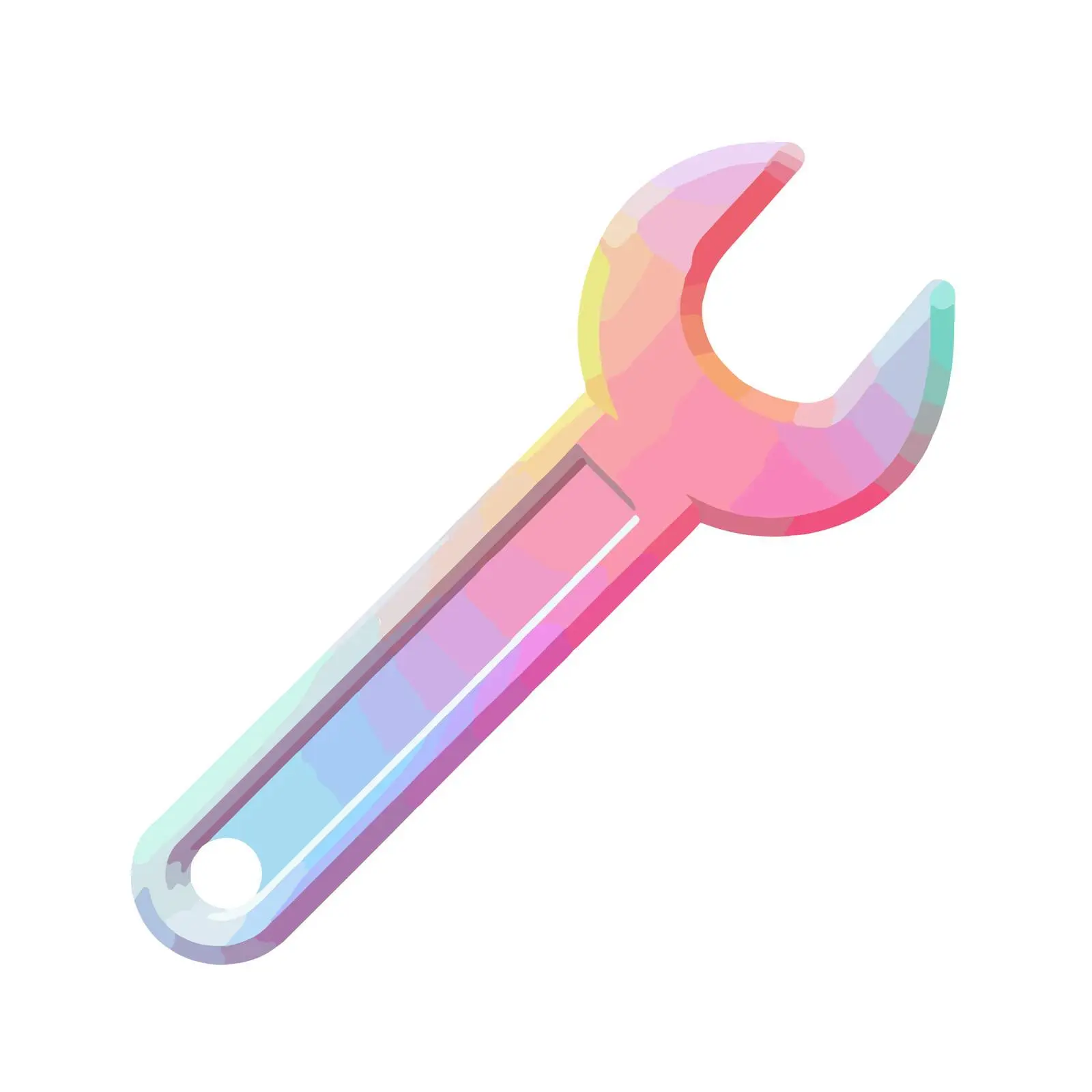 Neon Wrench Icon Design — free download from Dotvec