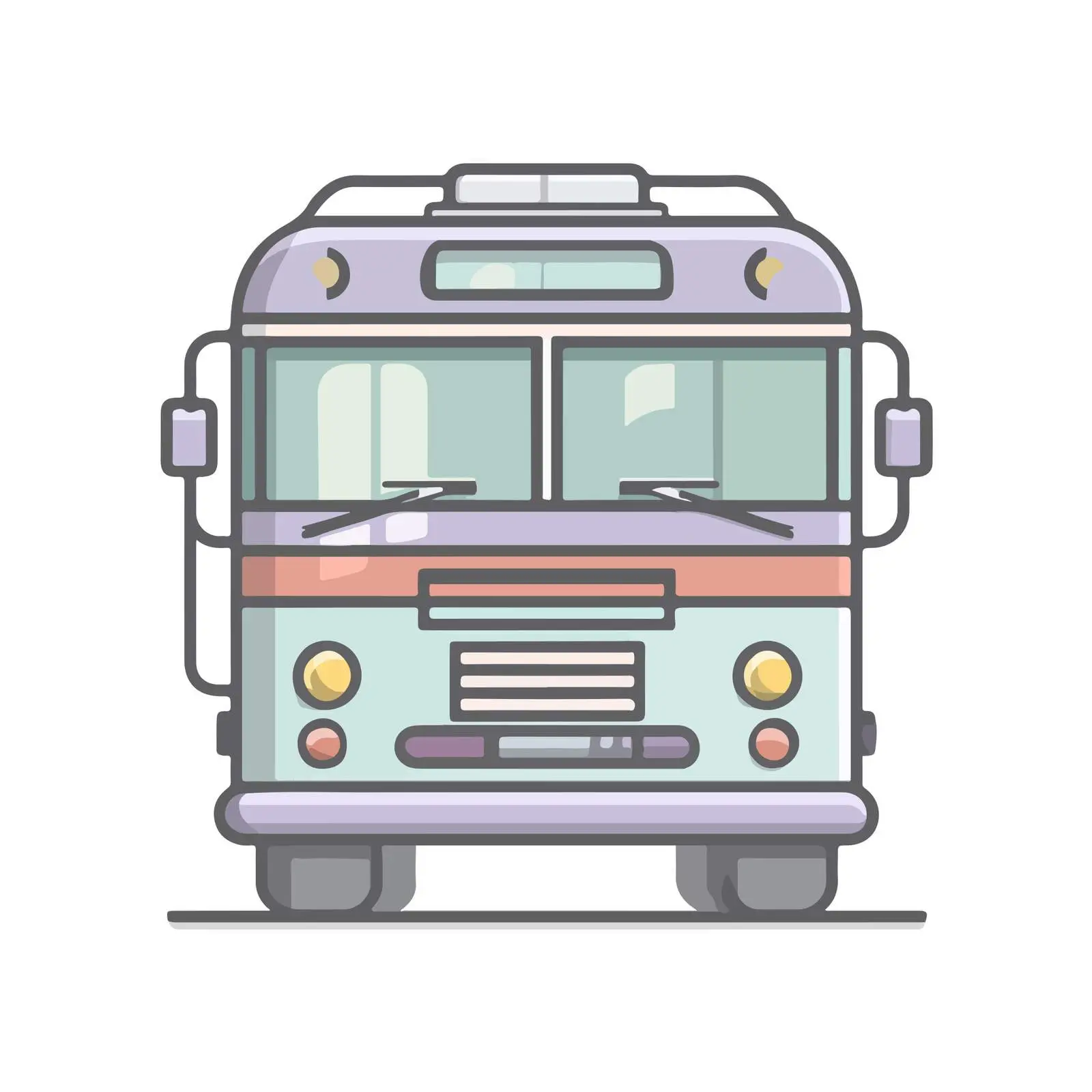 Minimalist Bus Icon Vector Design — free download from Dotvec