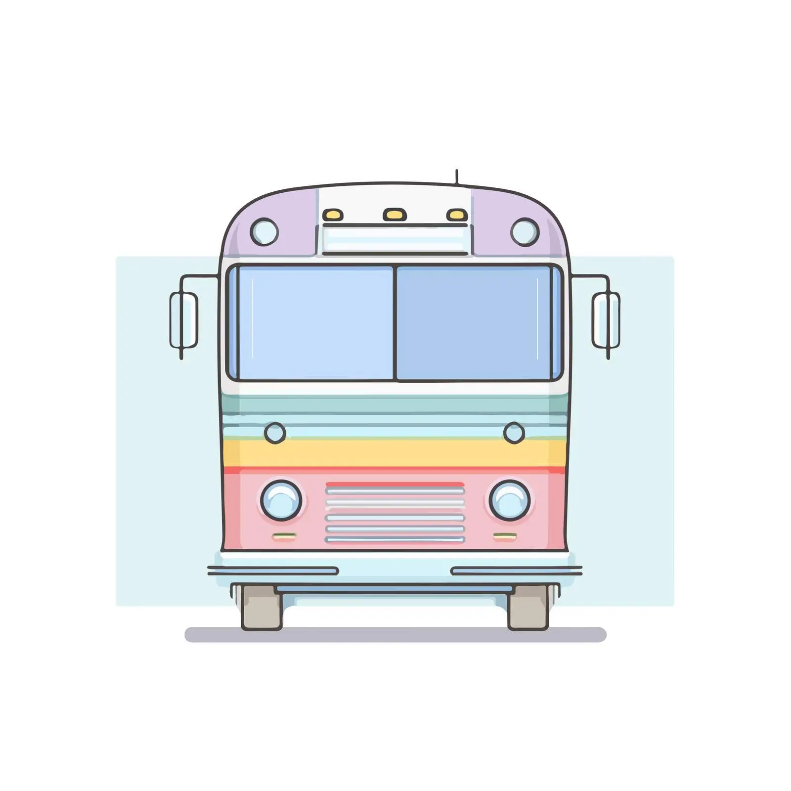 Minimalist Bus Icon — free download from Dotvec