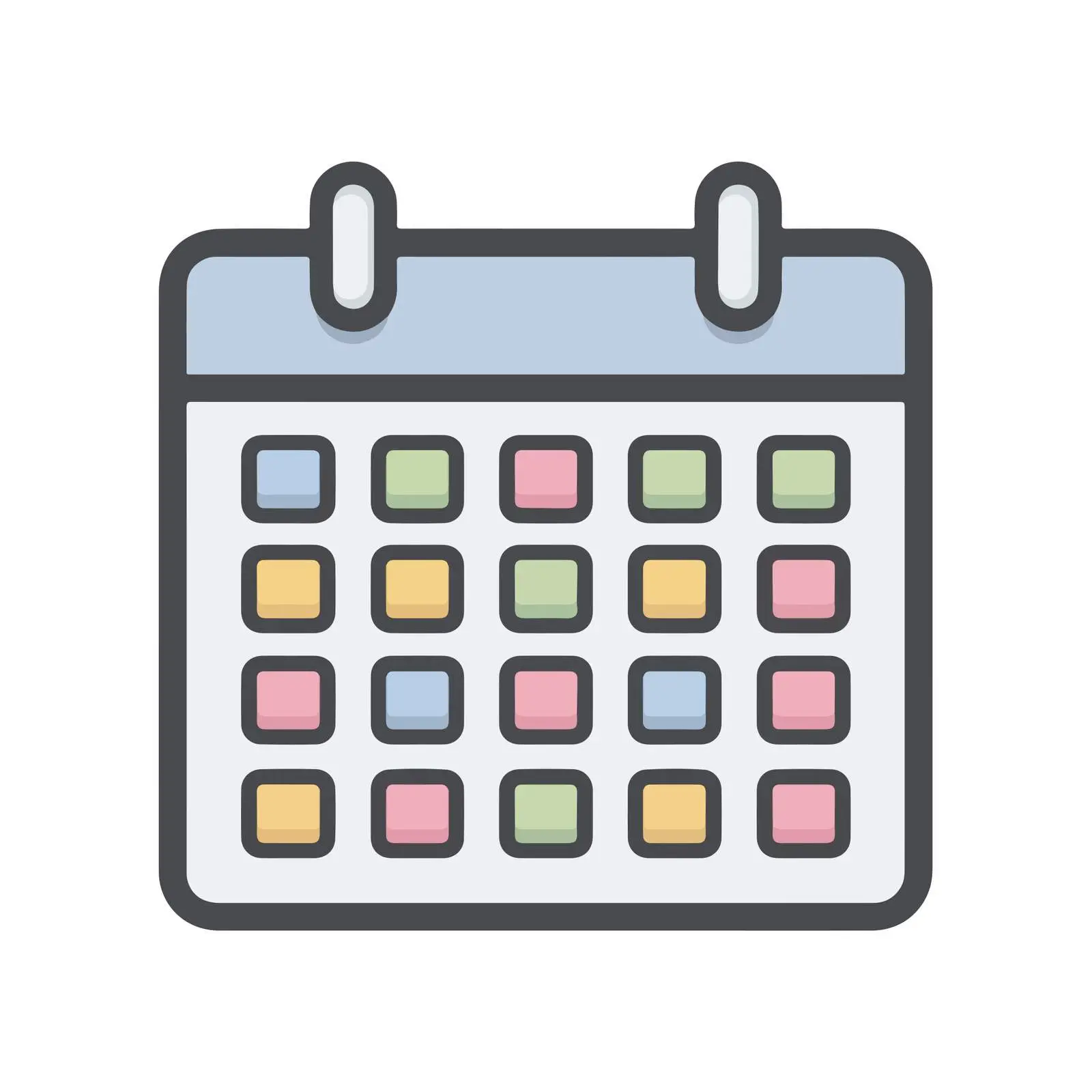 Minimalist Calendar Icon — free download from Dotvec