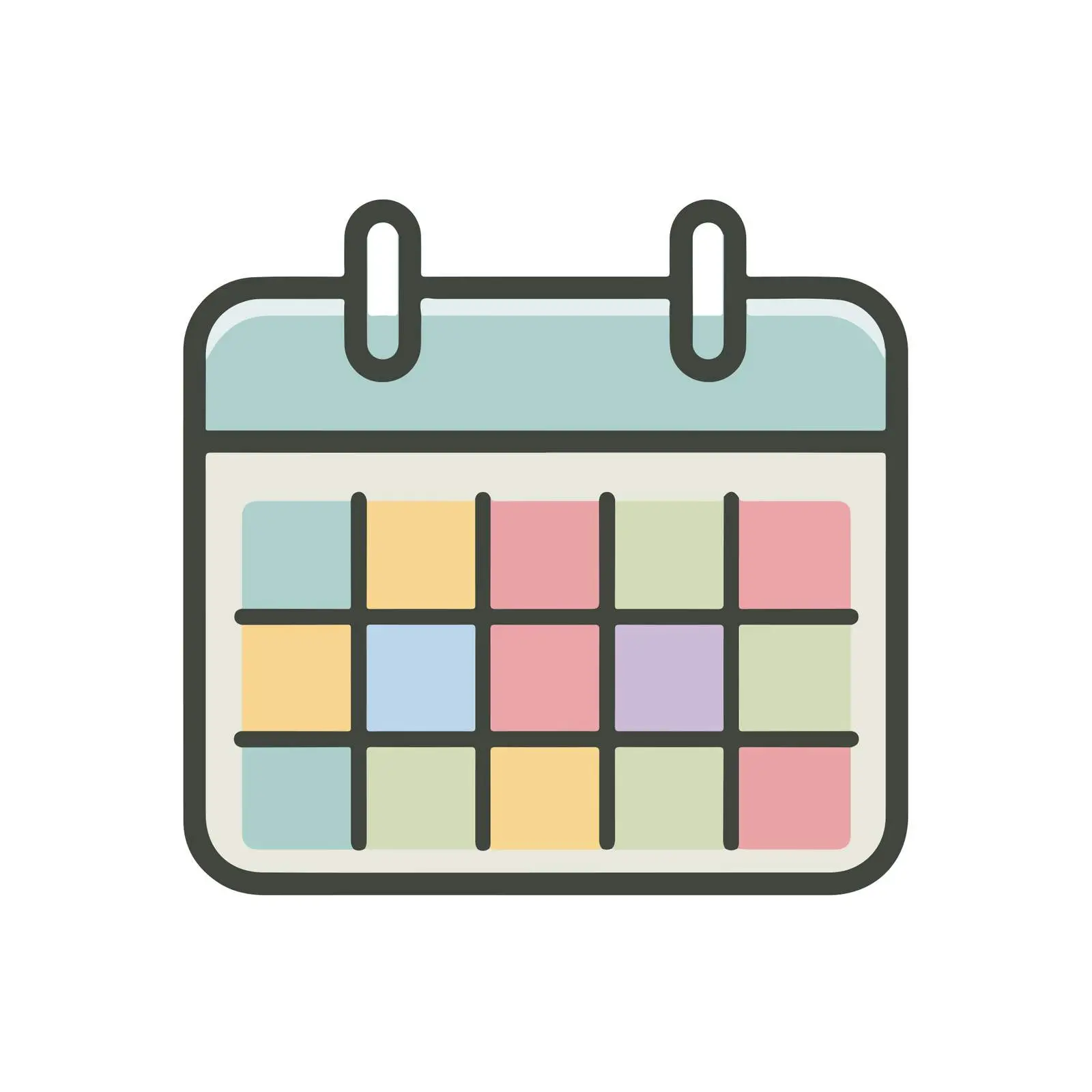 Minimalist Calendar Icon — free download from Dotvec