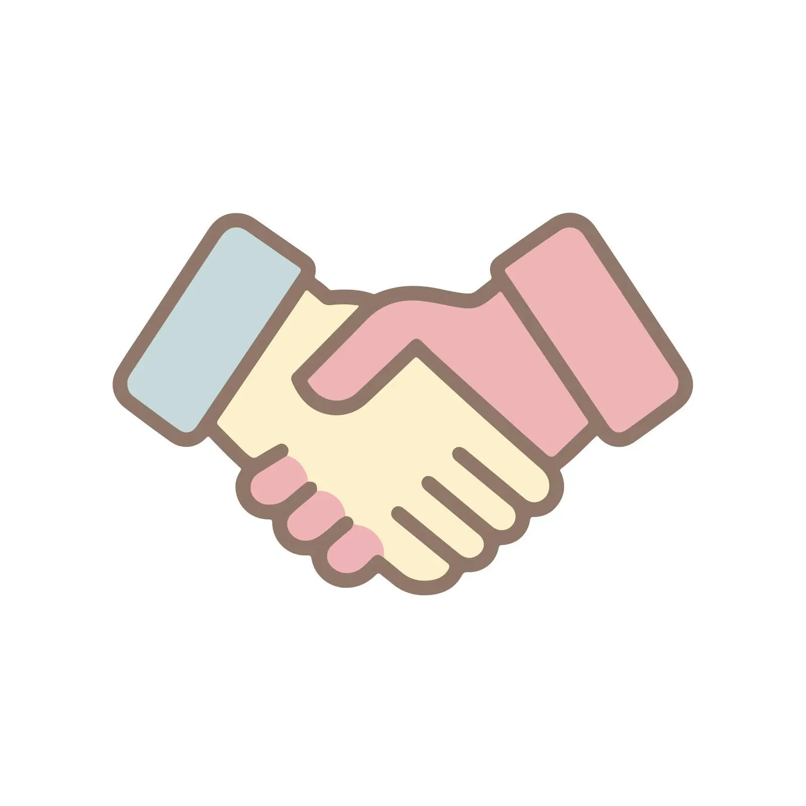 Minimalist Handshake Icon — free download from Dotvec