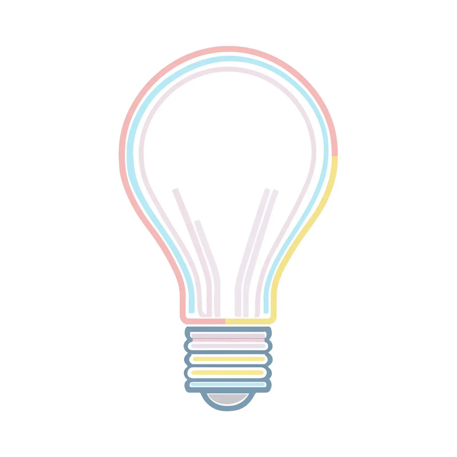Minimalist Lightbulb Icon — free download from Dotvec