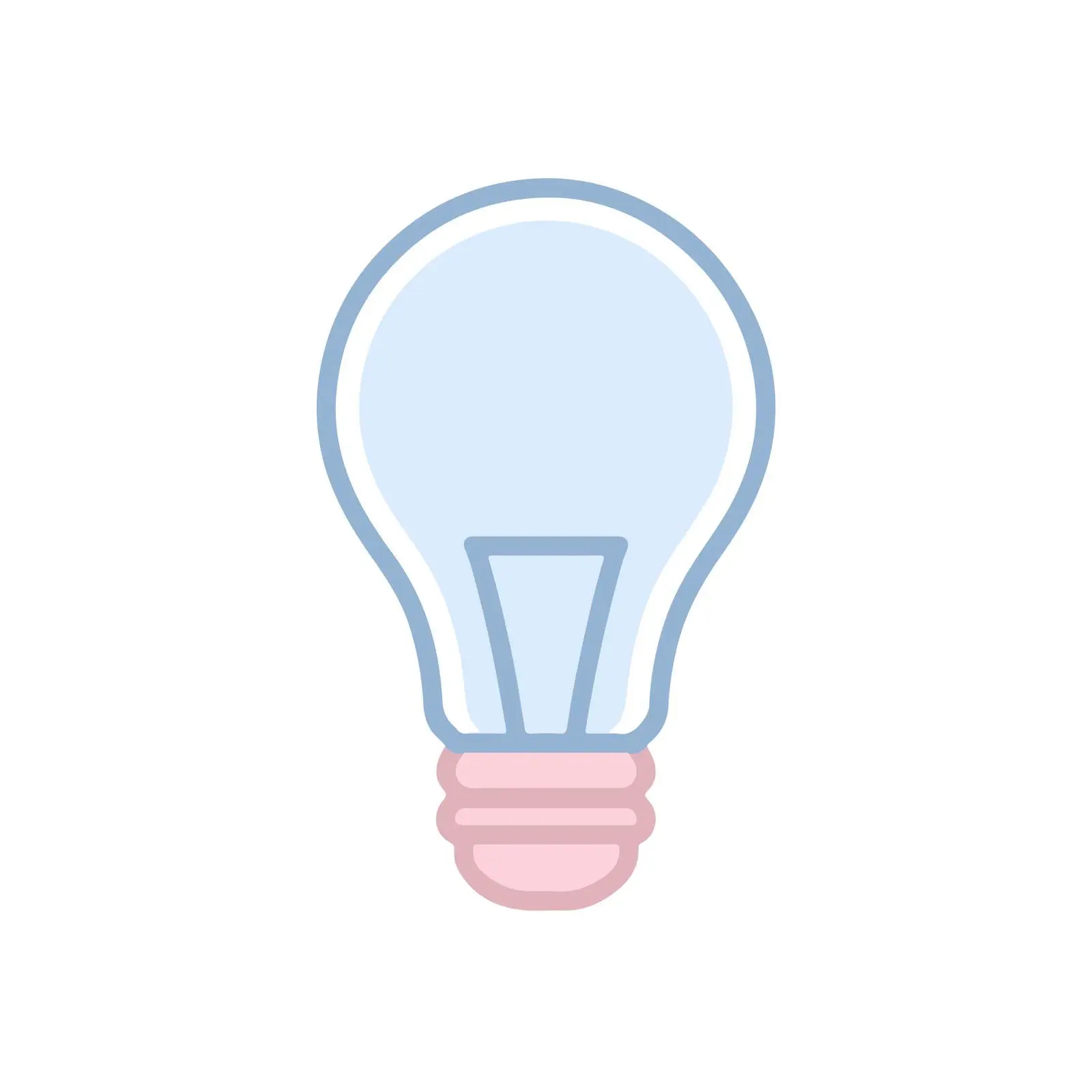 Minimalist Lightbulb Icon — free download from Dotvec