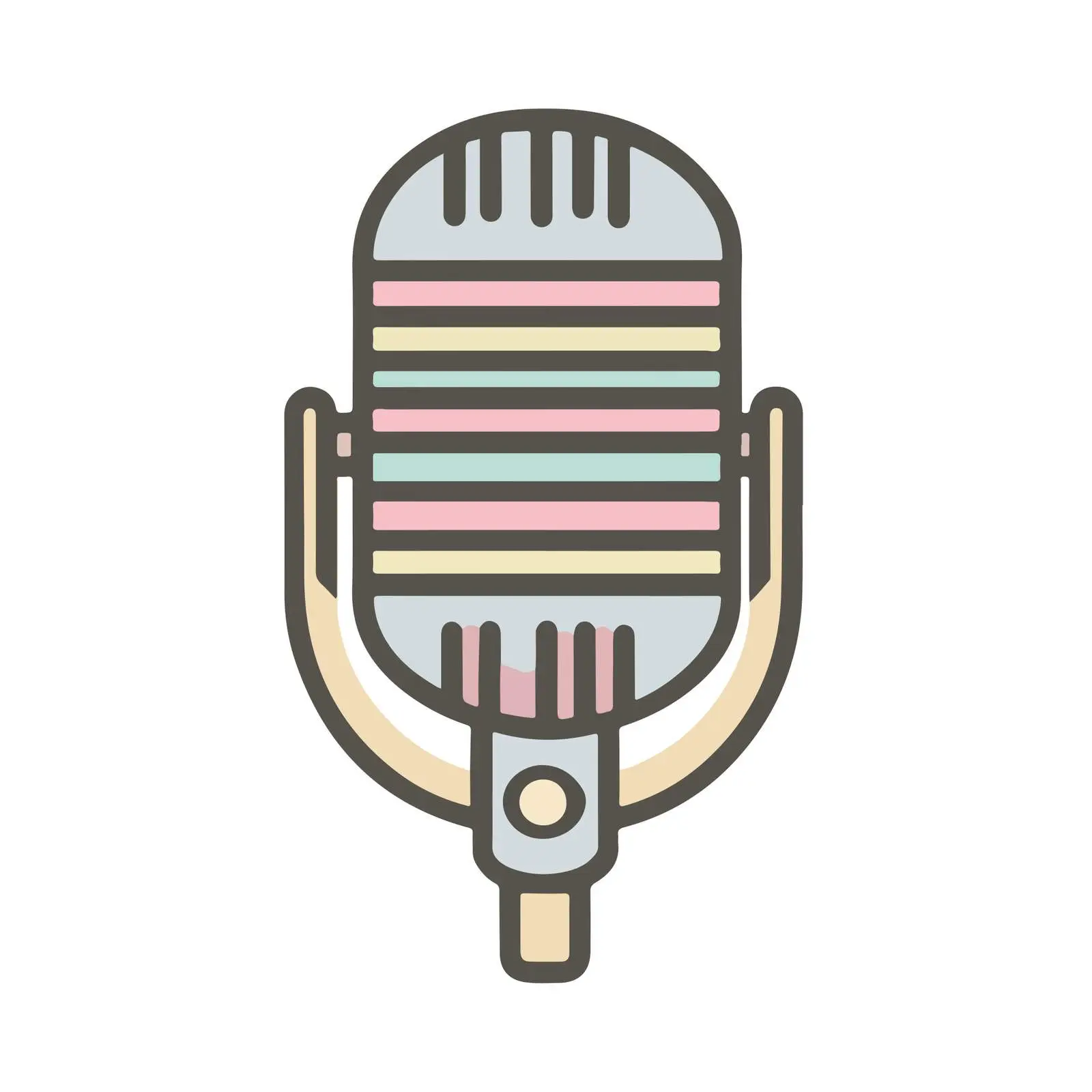 Minimalist Microphone Icon — free download from Dotvec