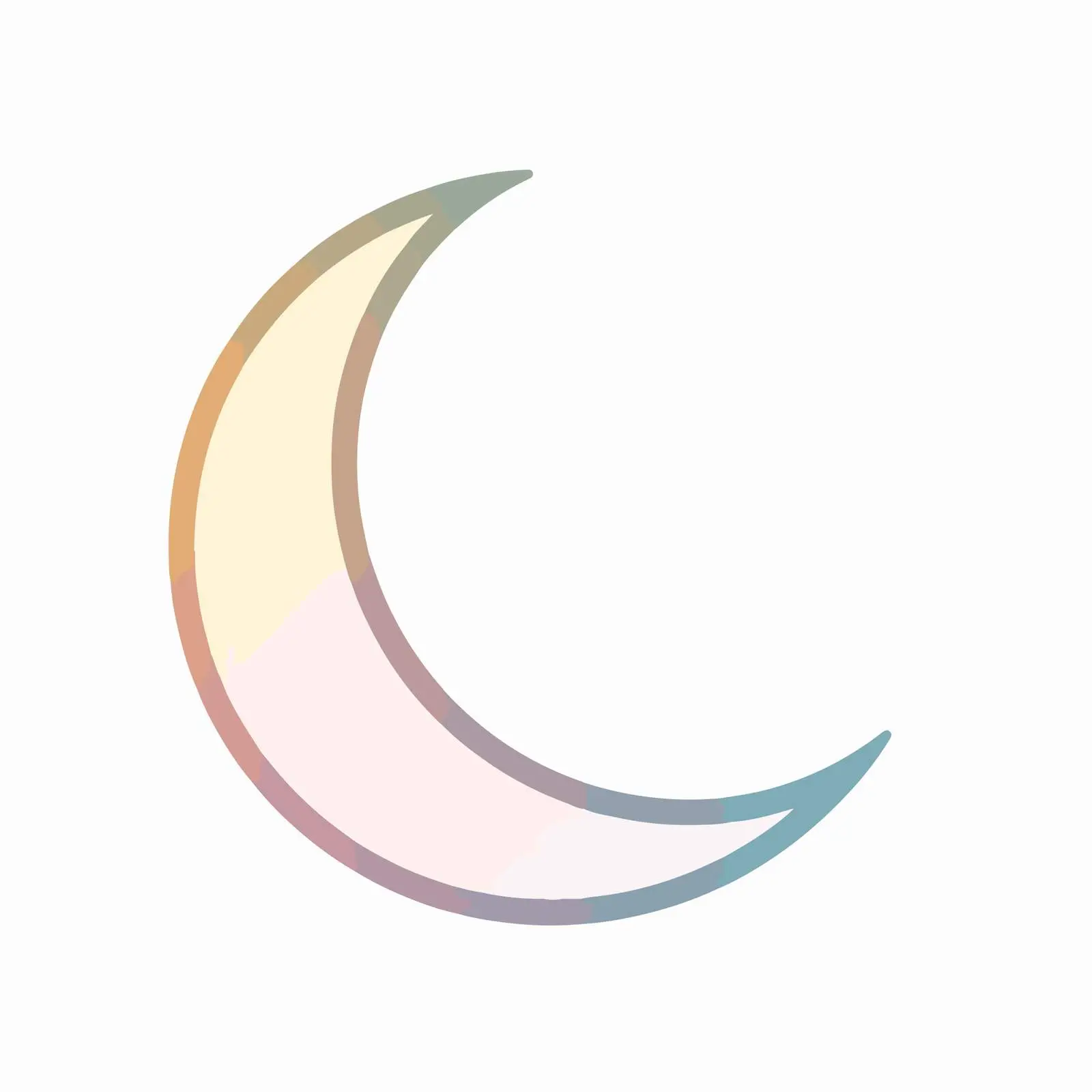 Minimalist Moon Icon — free download from Dotvec