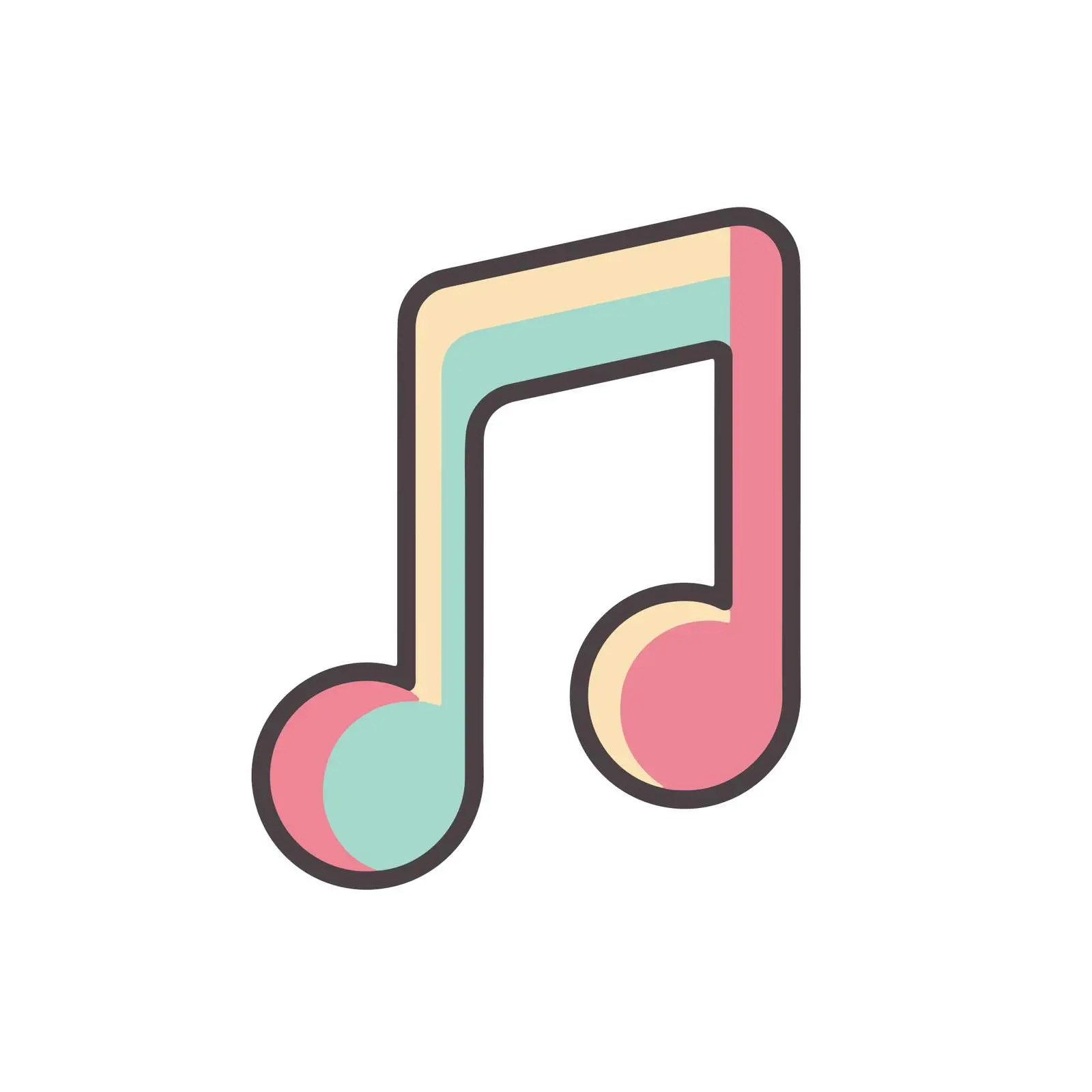 Minimalist Music Note Icon — free download from Dotvec