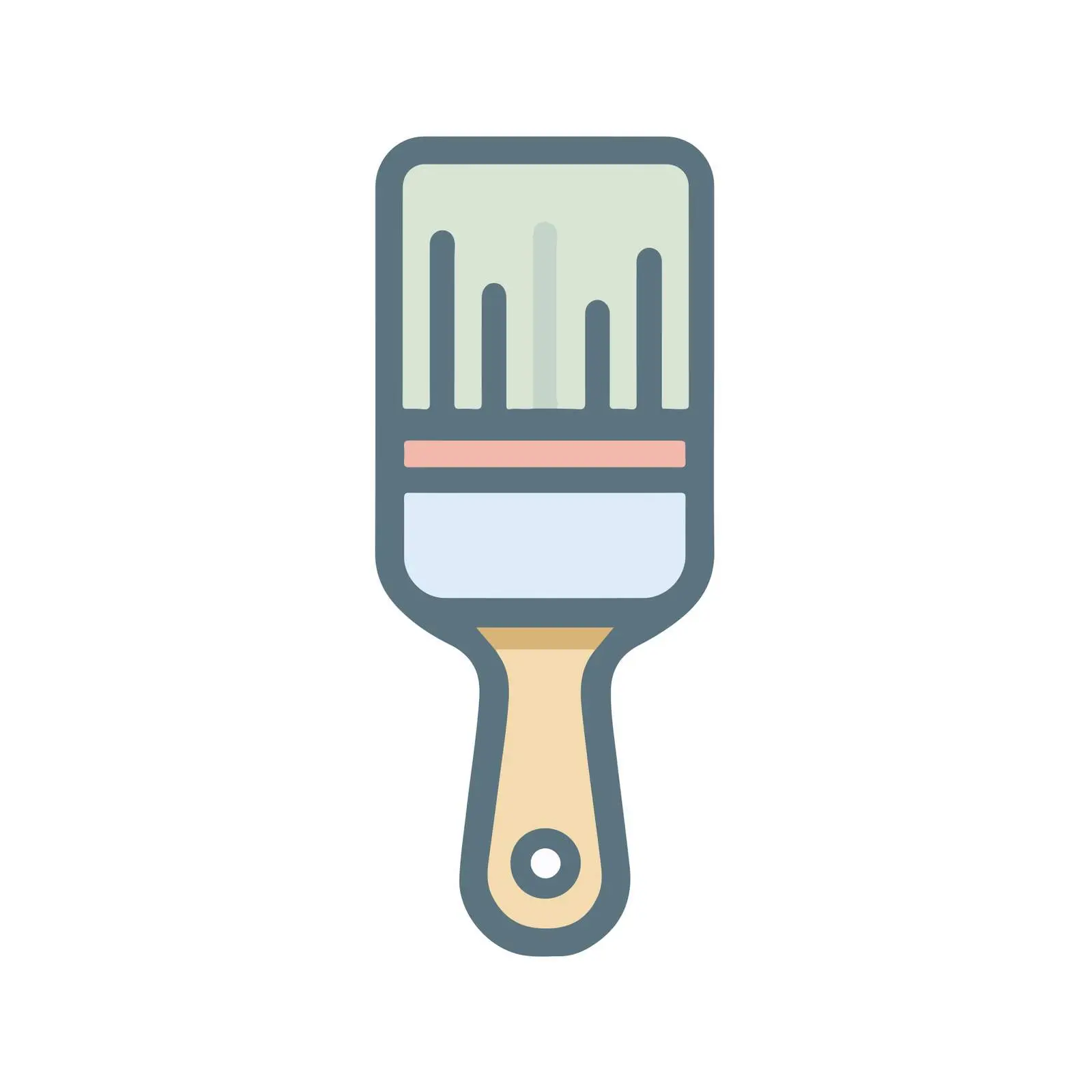 Minimalist Paint Brush Icon — free download from Dotvec