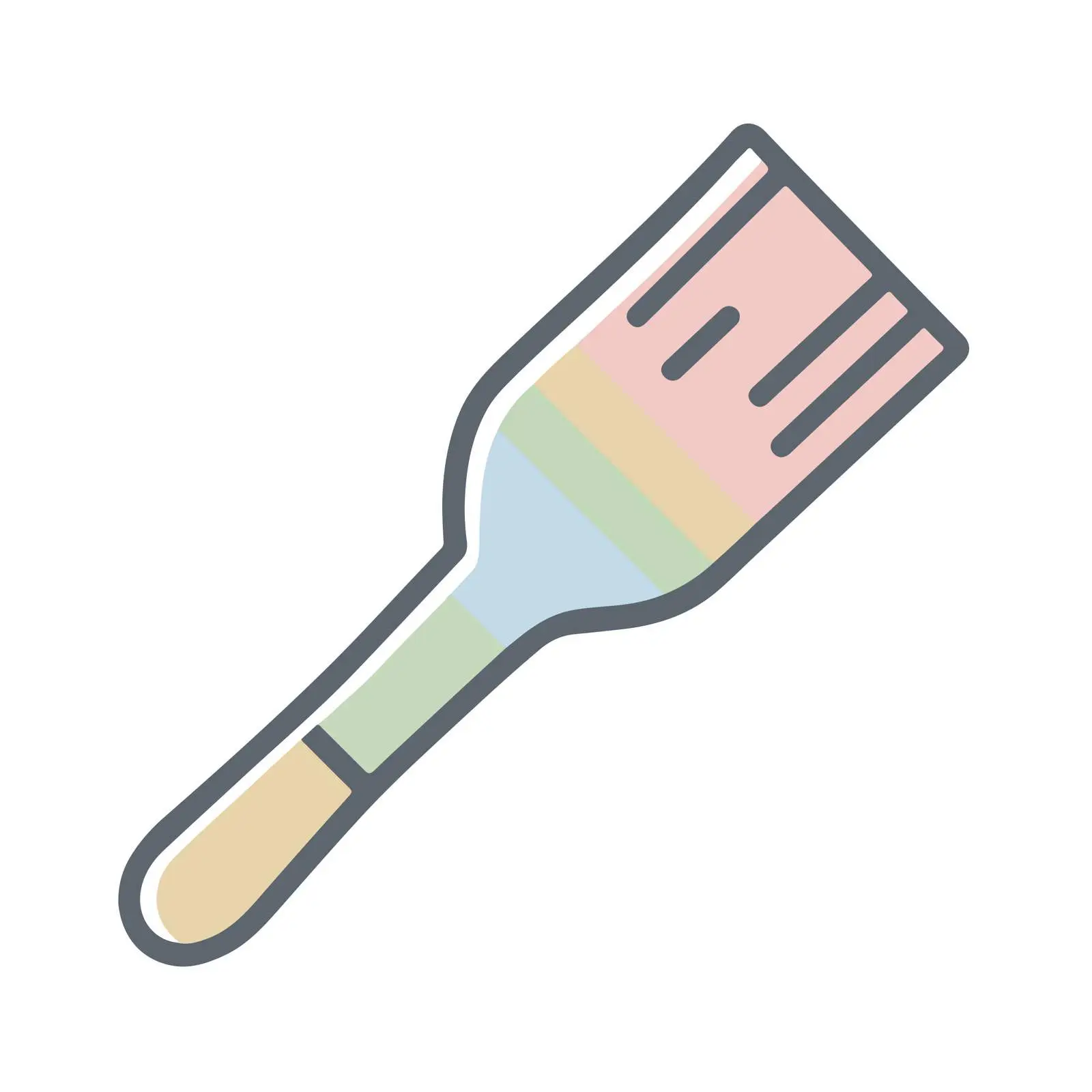 Minimalist Paint Brush Icon — free download from Dotvec