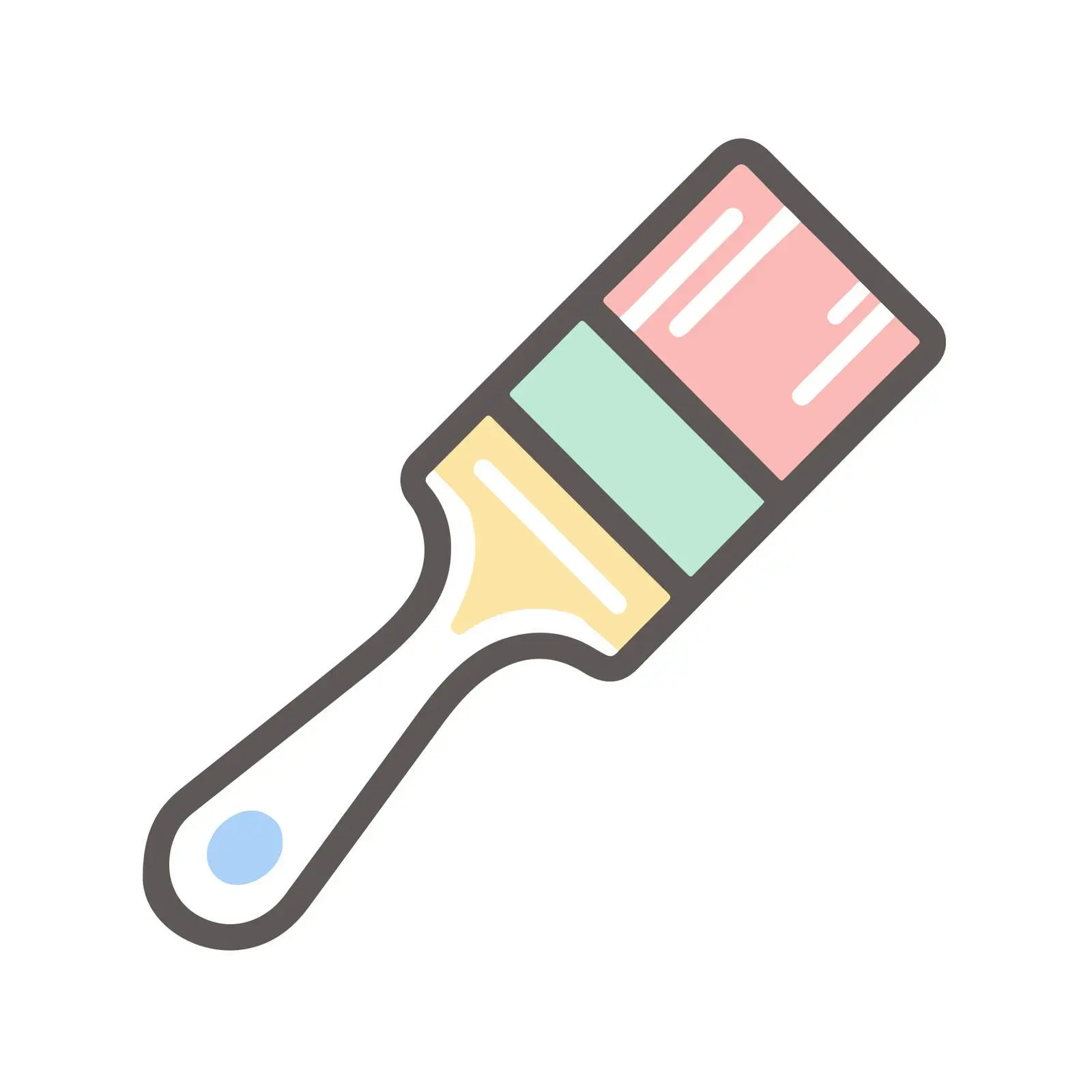 Minimalist Paintbrush Icon — free download from Dotvec
