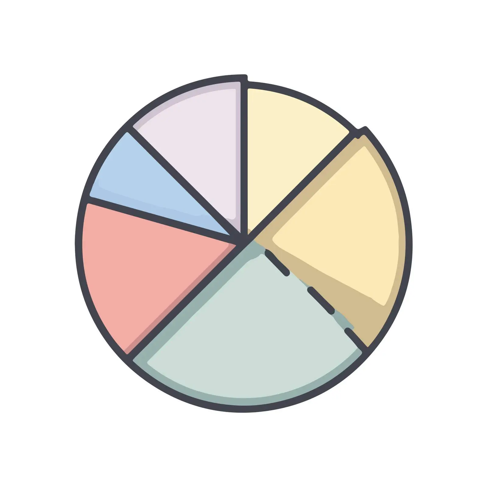 Minimalist Pie Chart Icon — free download from Dotvec