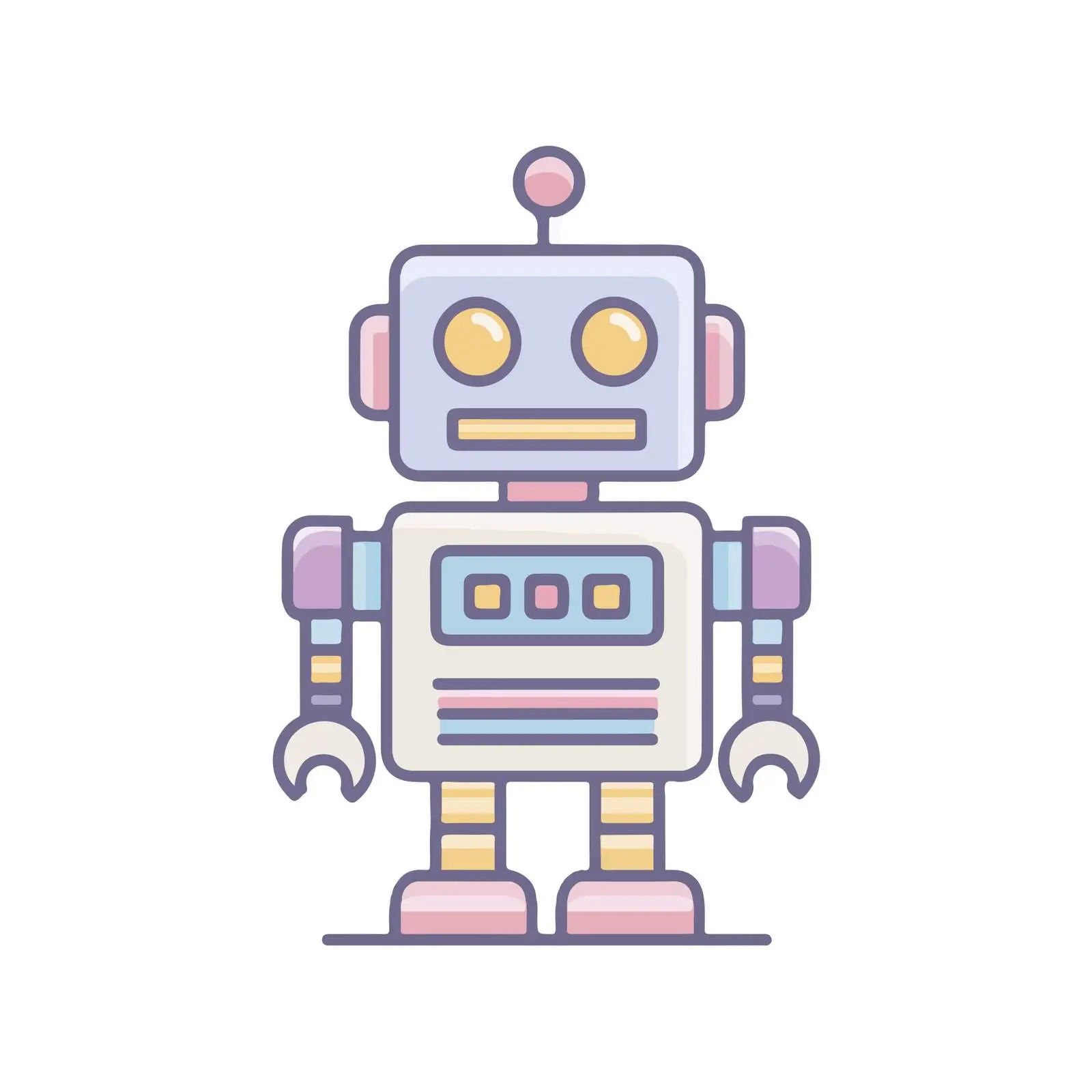 Minimalist Robot Icon — free download from Dotvec