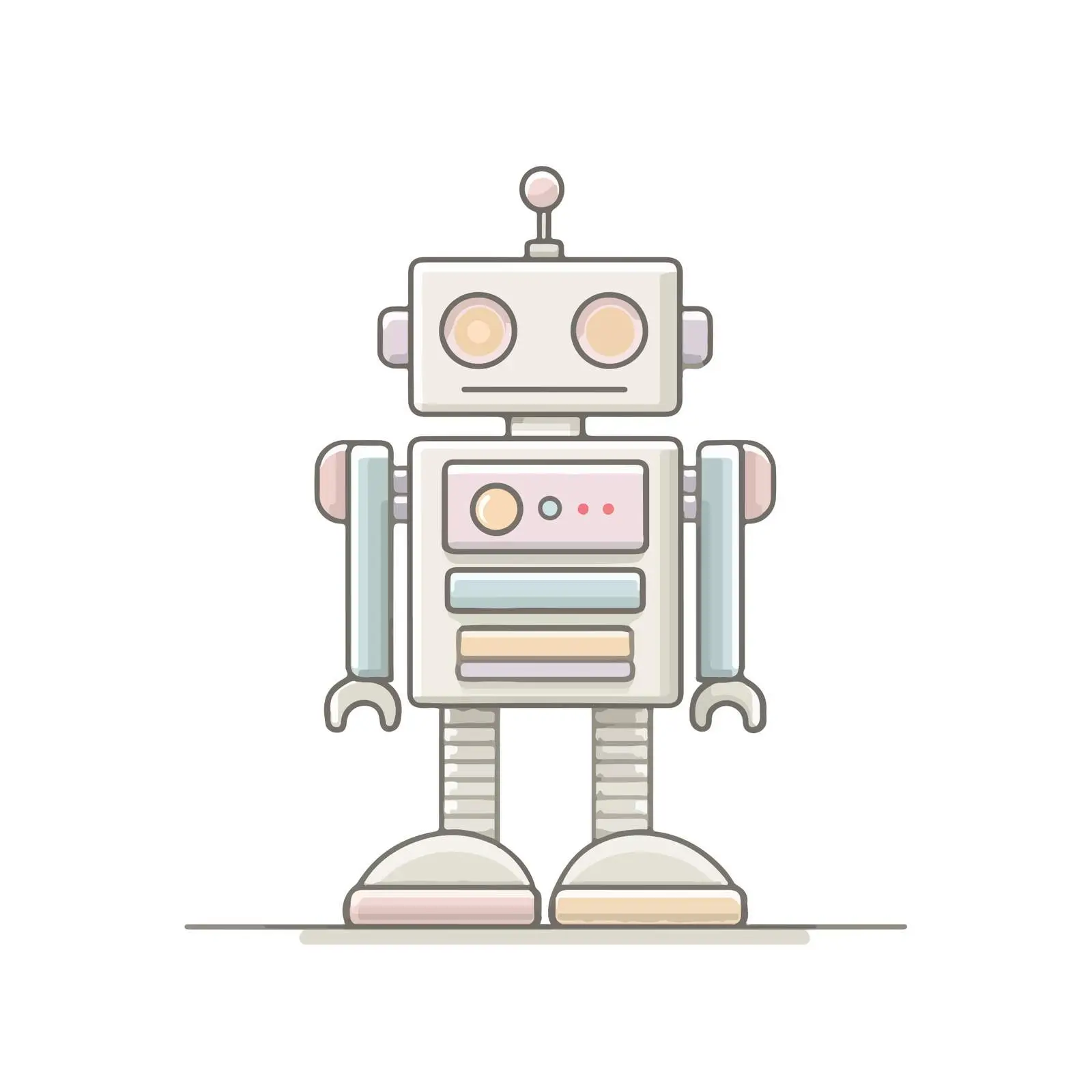 Minimalist Robot Icon — free download from Dotvec