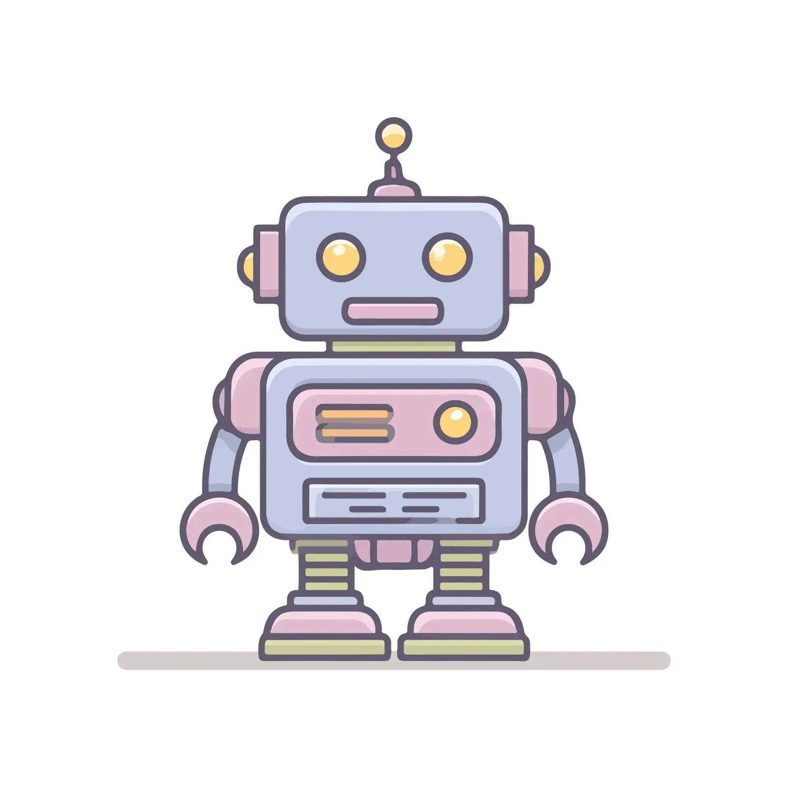 Minimalist Robot Icon — free download from Dotvec
