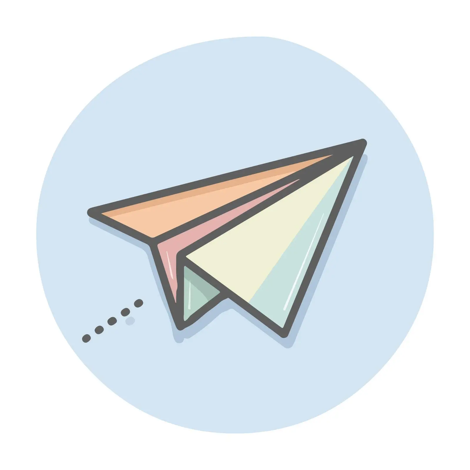 Clean Send Plane Icon — free download from Dotvec