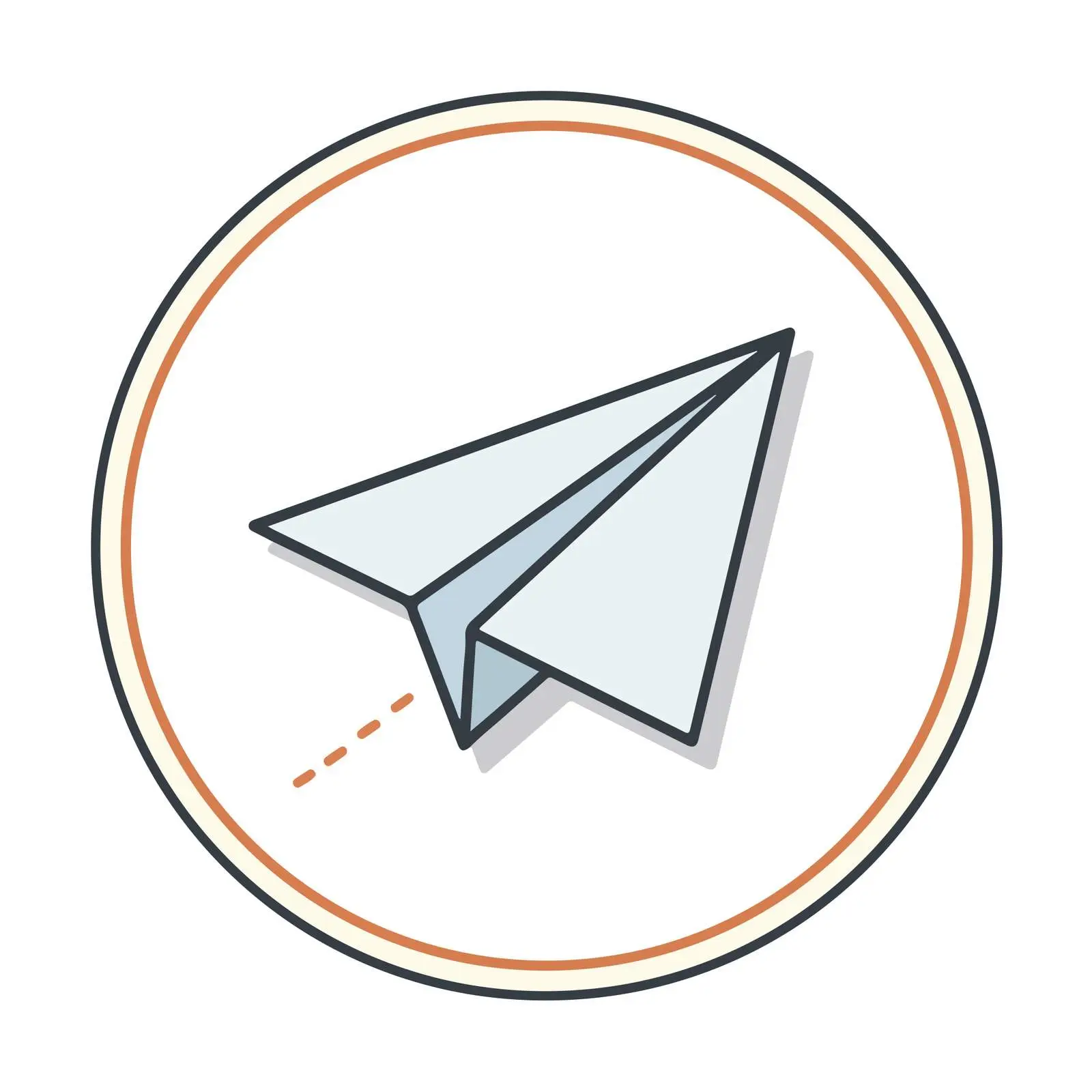 Minimal Paper Plane Icon — free download from Dotvec