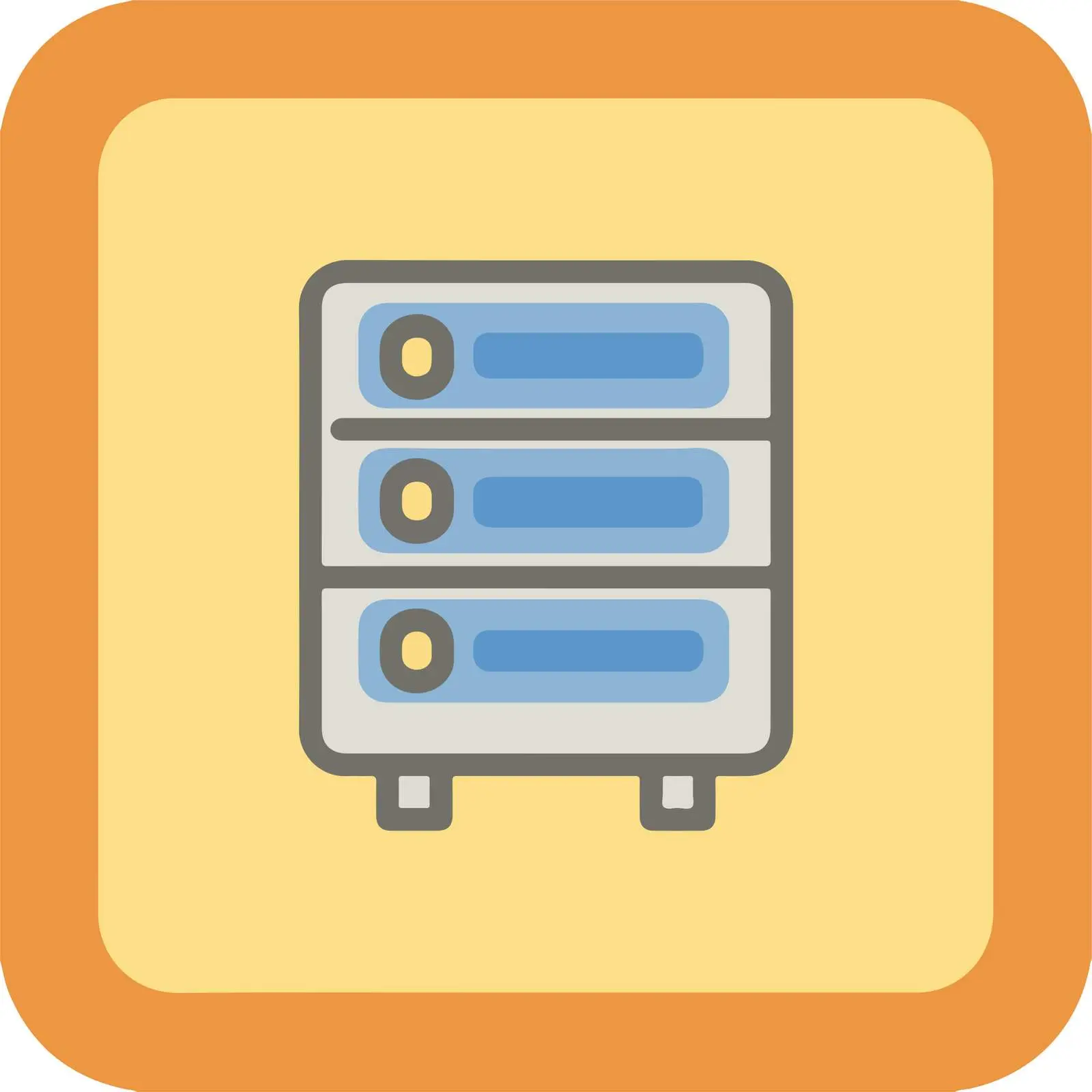 Server Outline Icon Vector Design — free download from Dotvec