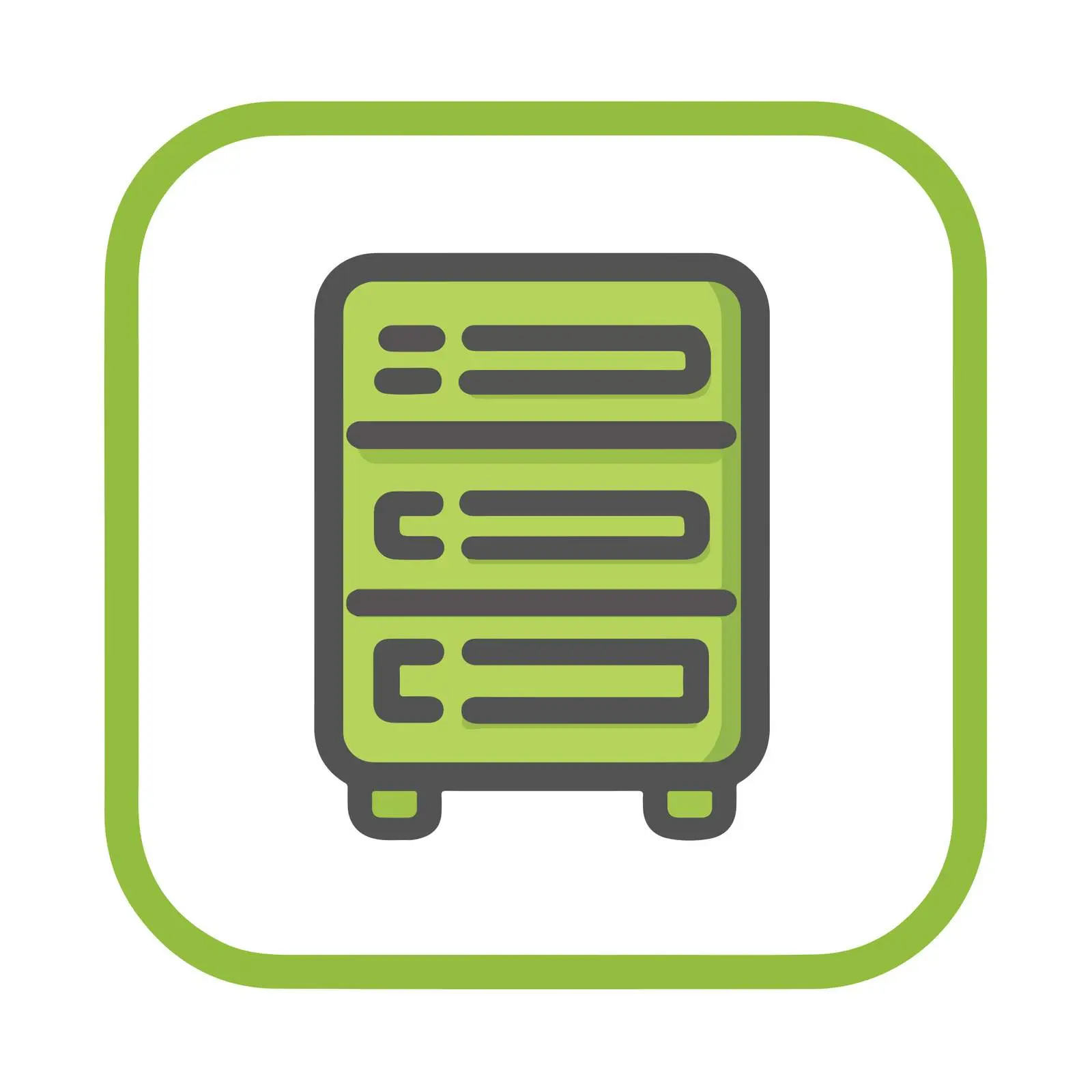 Outline Server Icon — free download from Dotvec