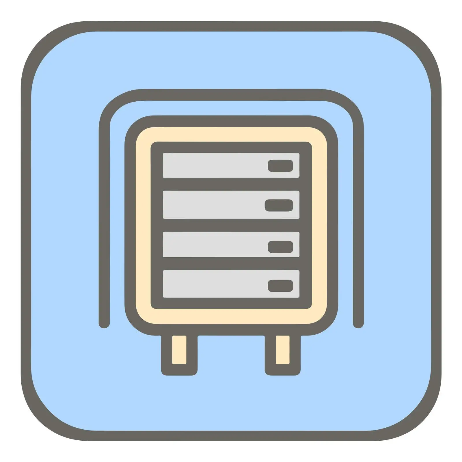 Outline Server Icon Vector Design — free download from Dotvec
