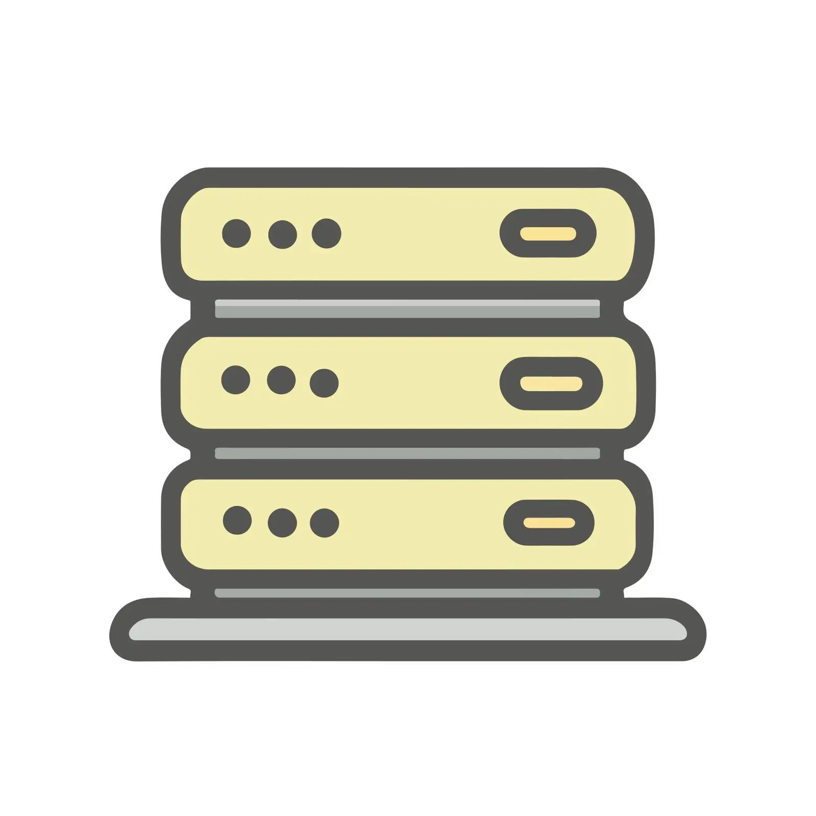 Server Outline Icon Design — free download from Dotvec