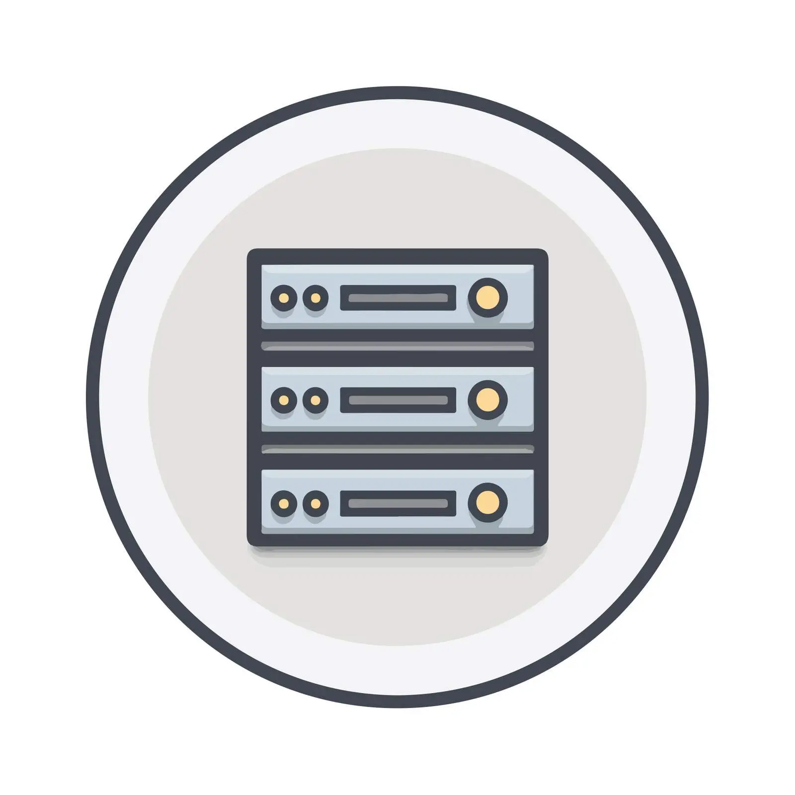Geometric Server Icon — free download from Dotvec