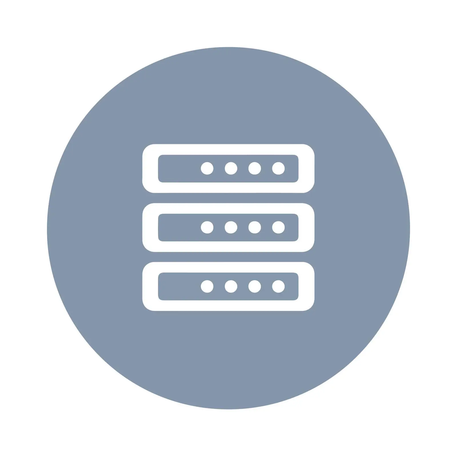 Server Outline Glyph Icon — free download from Dotvec