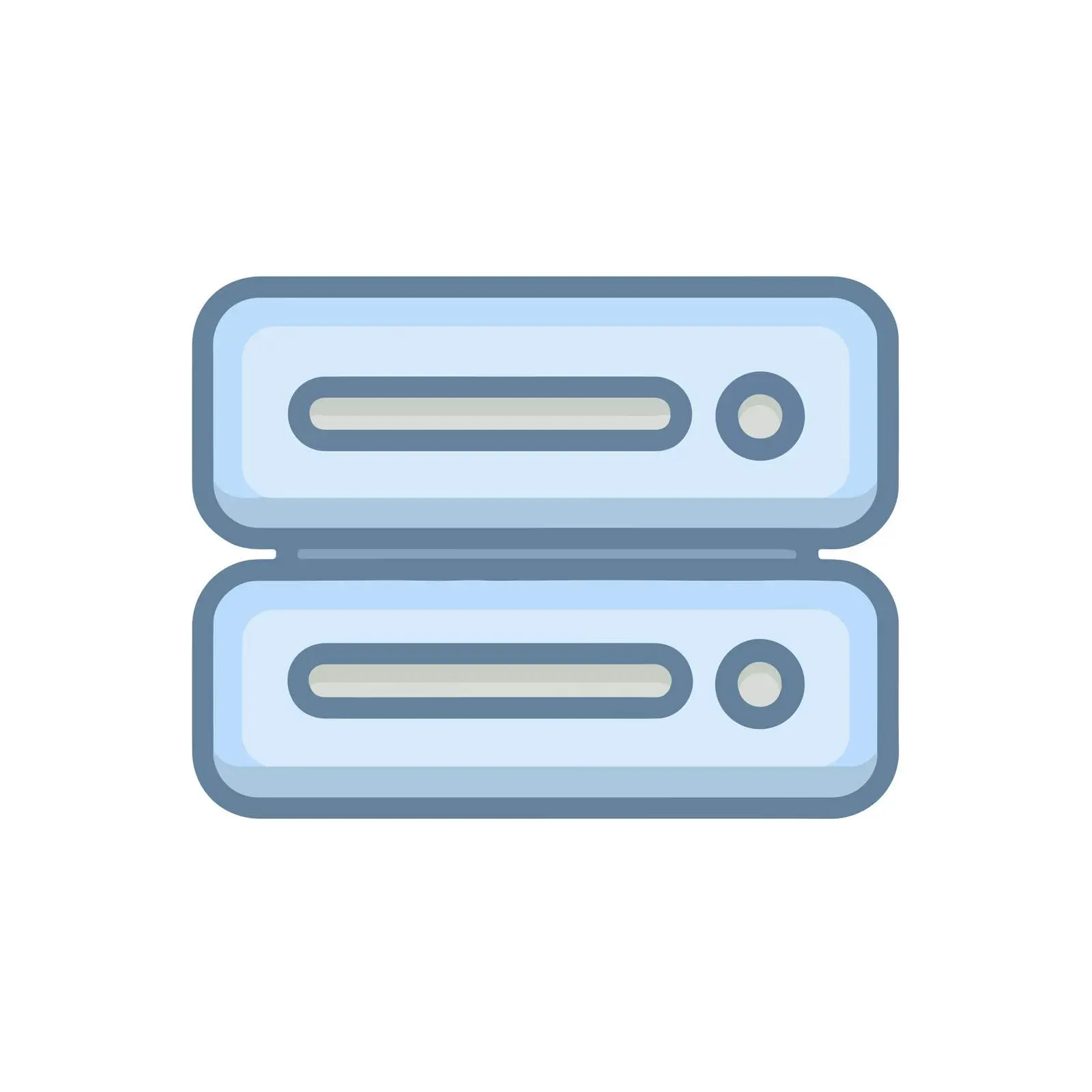Server Outline Glyph Icon — free download from Dotvec