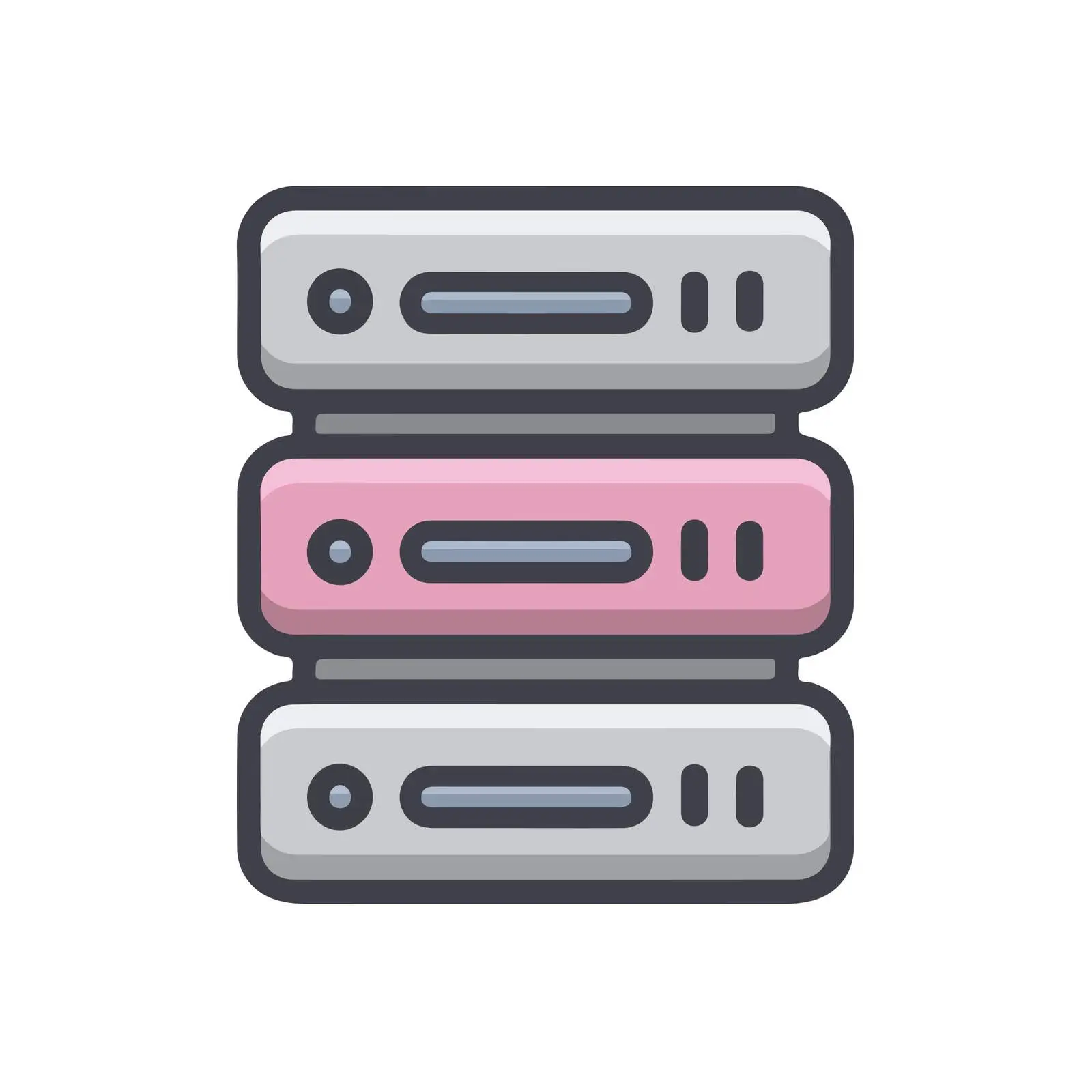 Server Outline Icon Design — free download from Dotvec