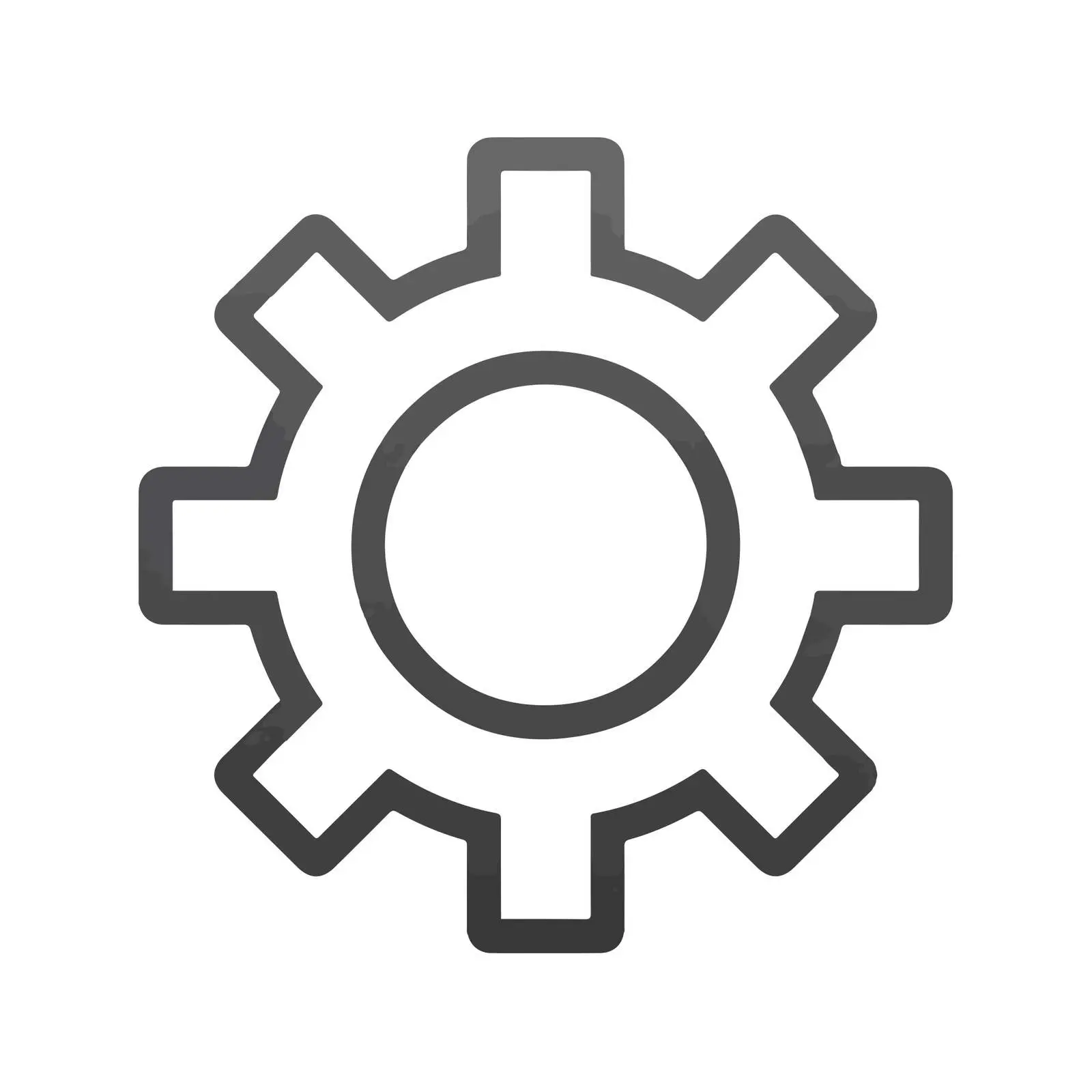 Settings Gear Monoline Icon — free download from Dotvec