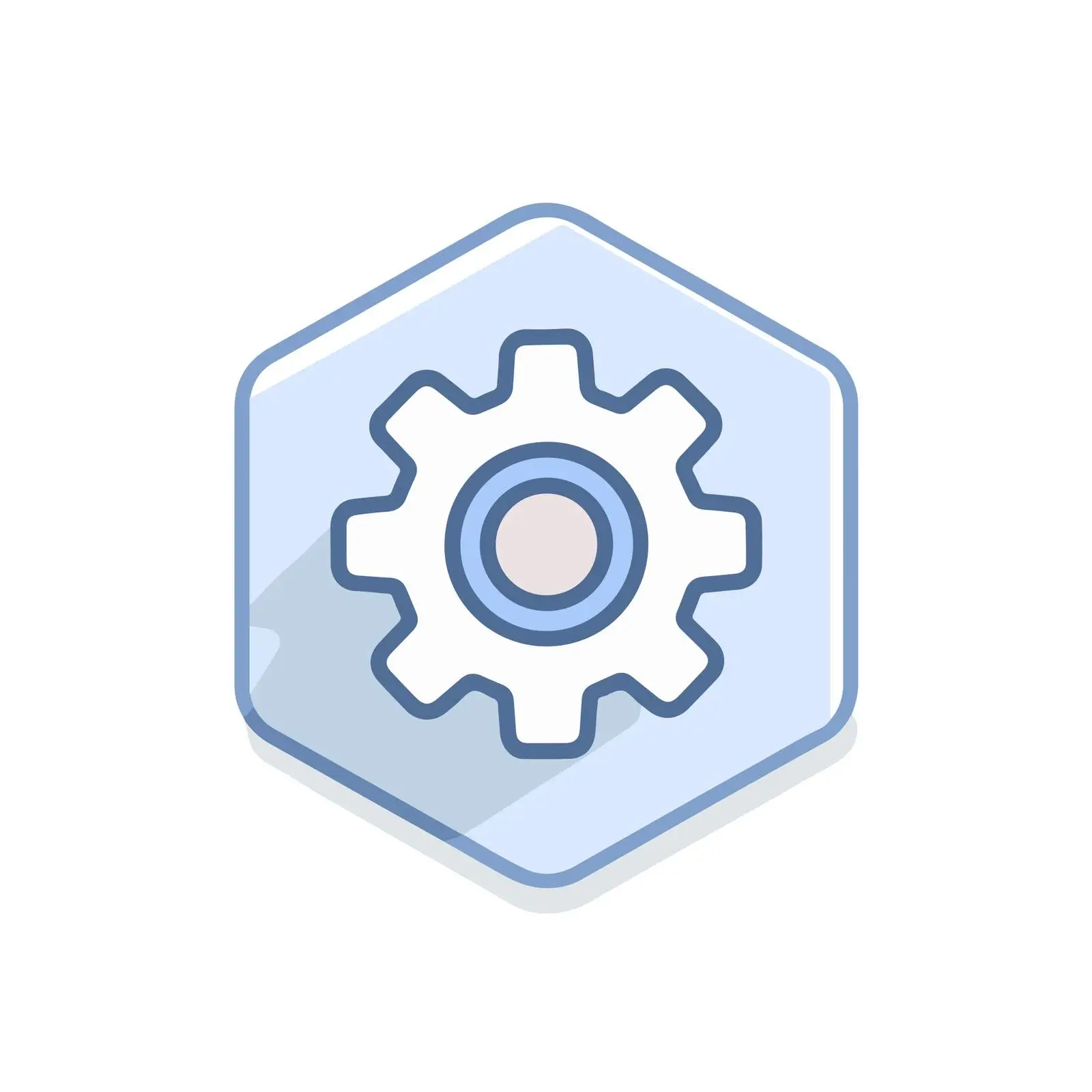 Simple Geometric Settings Gear Icon — free download from Dotvec