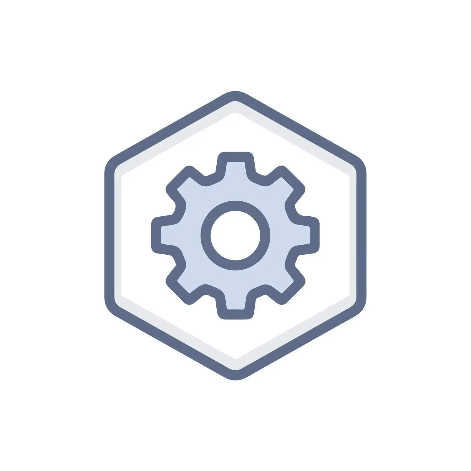 Simple Geometric Settings Gear Icon — free download from Dotvec