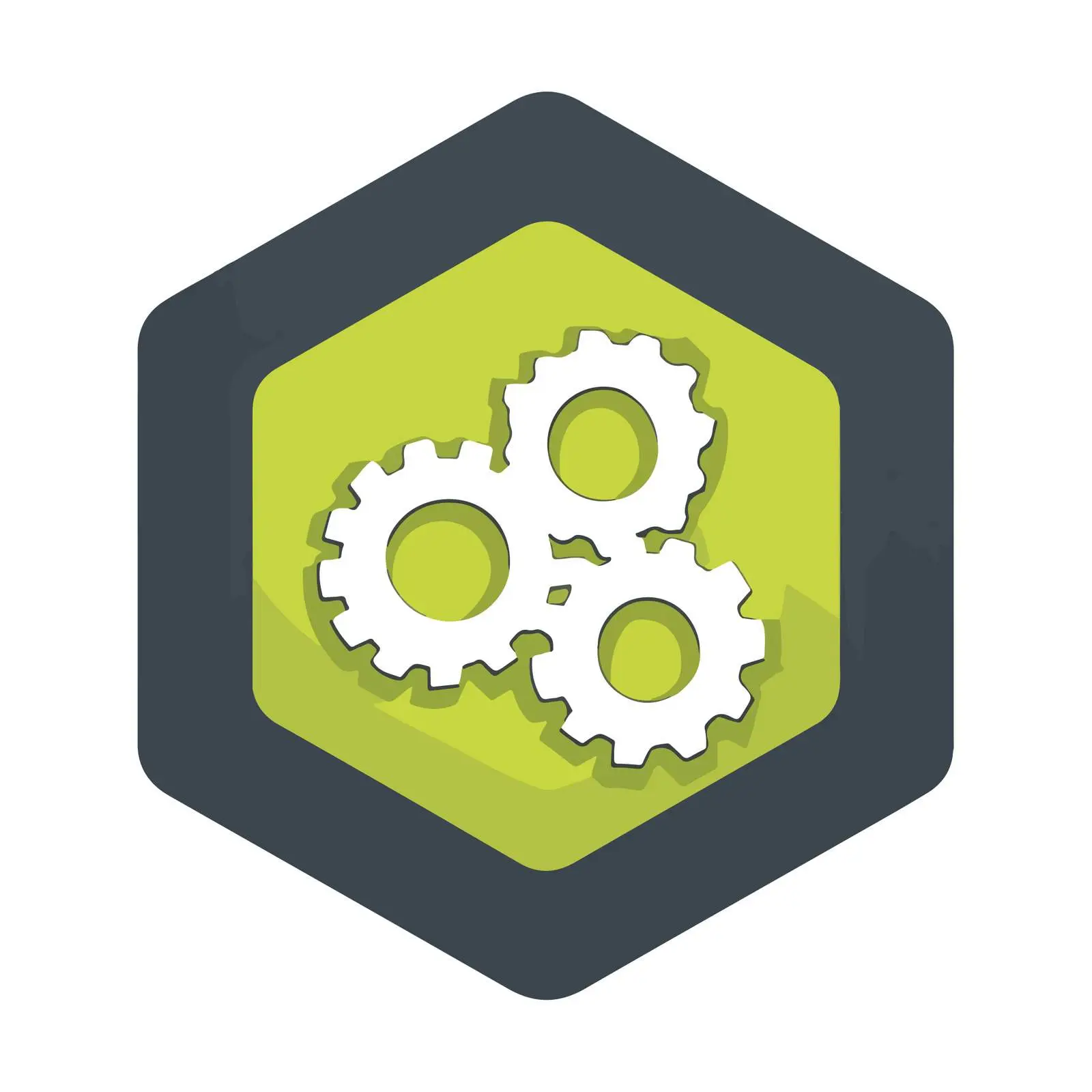 Simple Outline Settings Gear Icon — free download from Dotvec