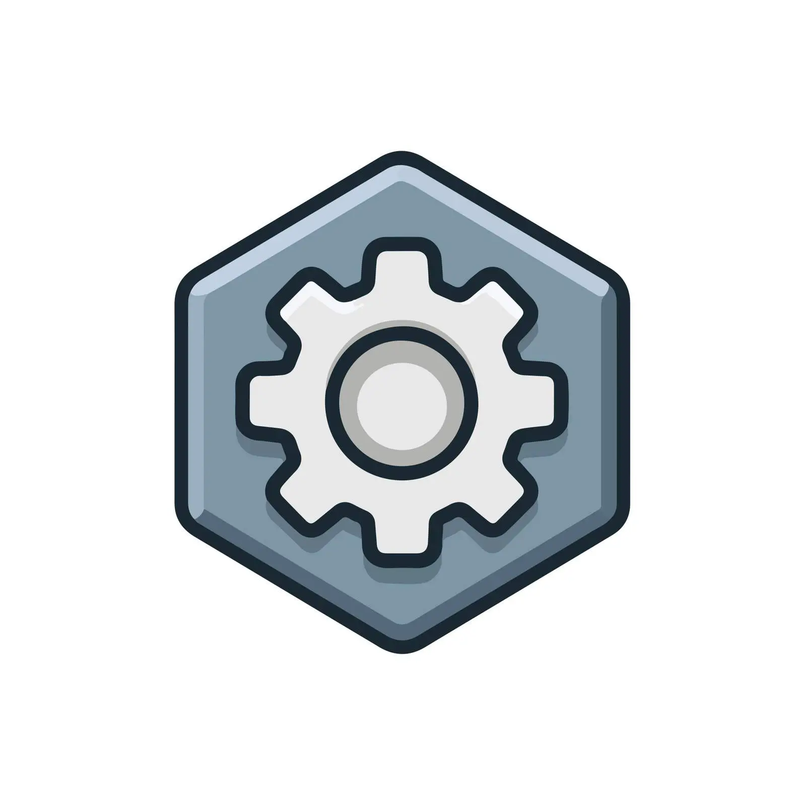 Minimal Settings Gear Icon — free download from Dotvec