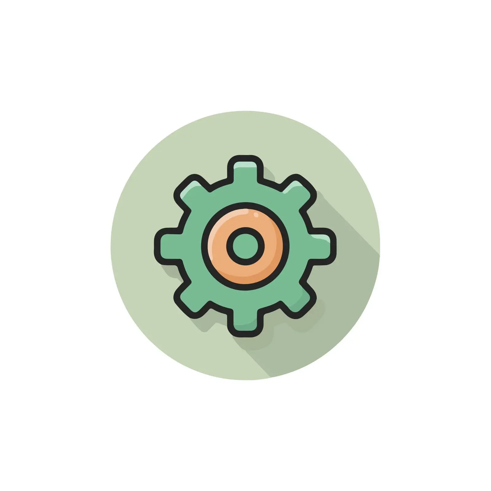 Settings Gear Icon for Web Design — free download from Dotvec