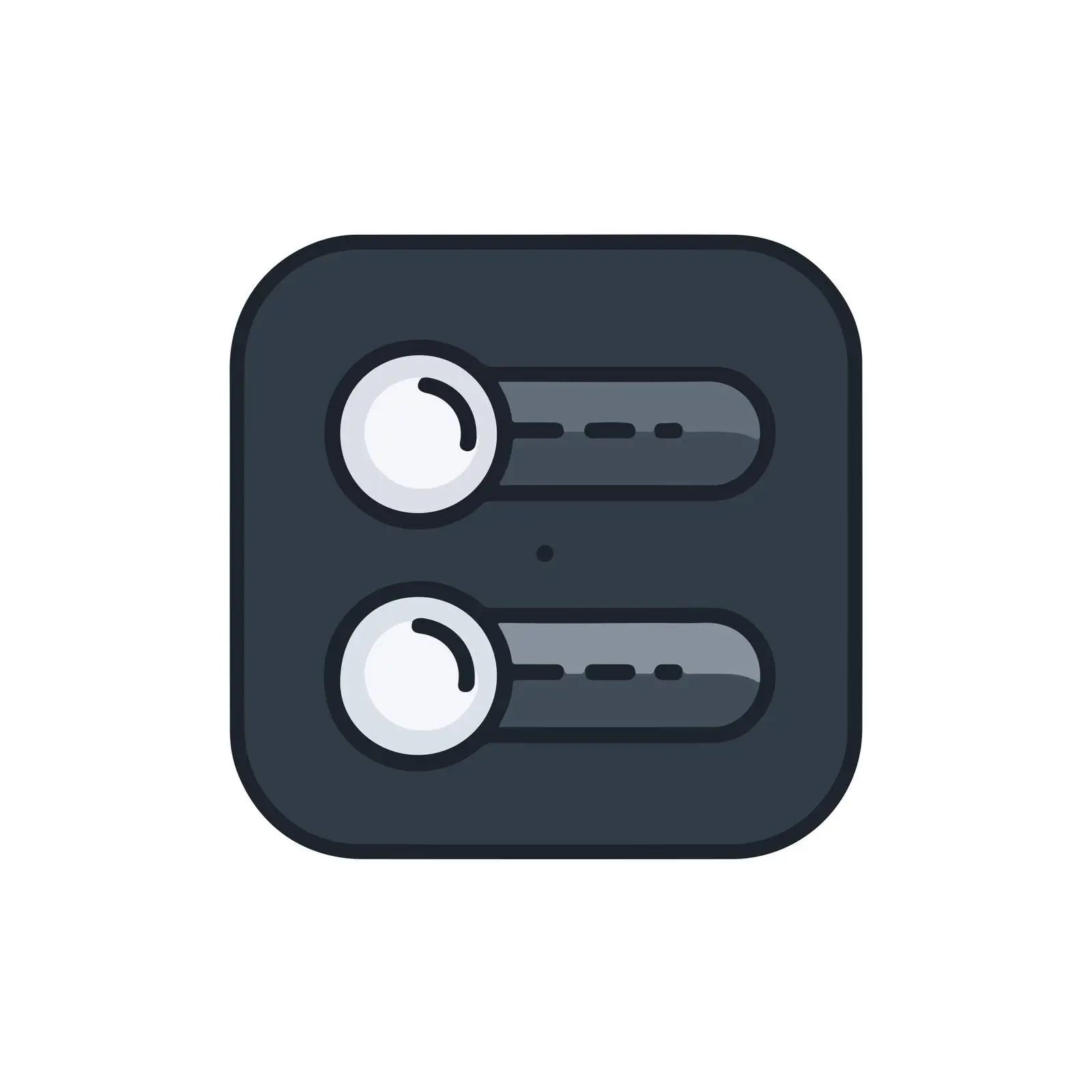 Settings Sliders Monoline Icon — free download from Dotvec