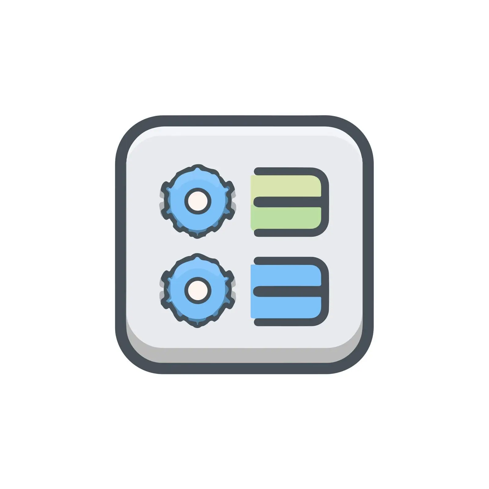 Settings Sliders Pictogram Icon — free download from Dotvec