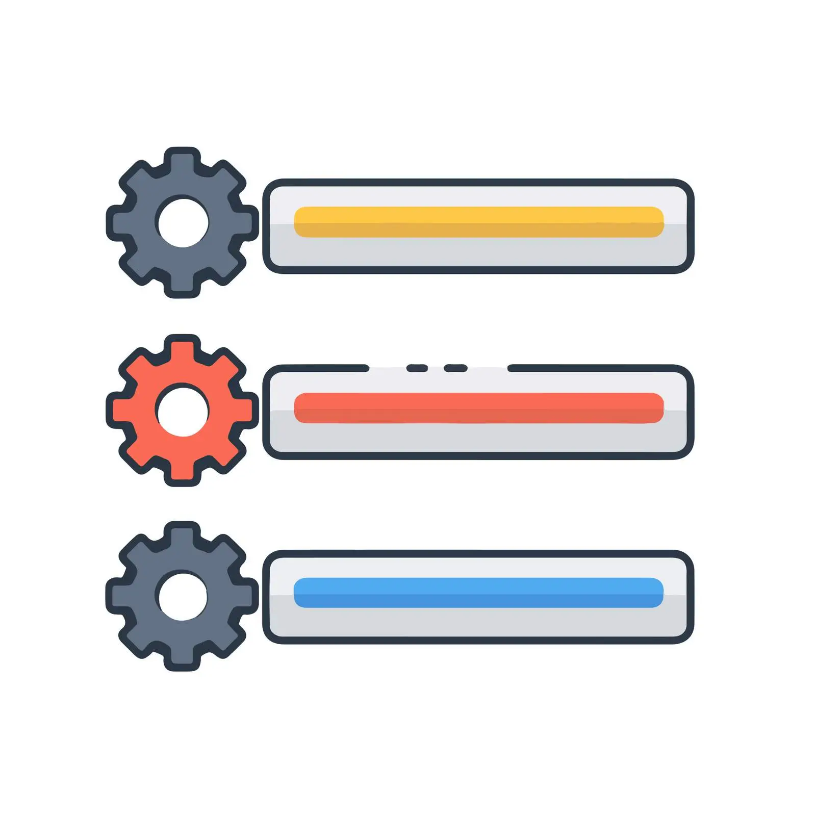 Settings Sliders Icon Design — free download from Dotvec