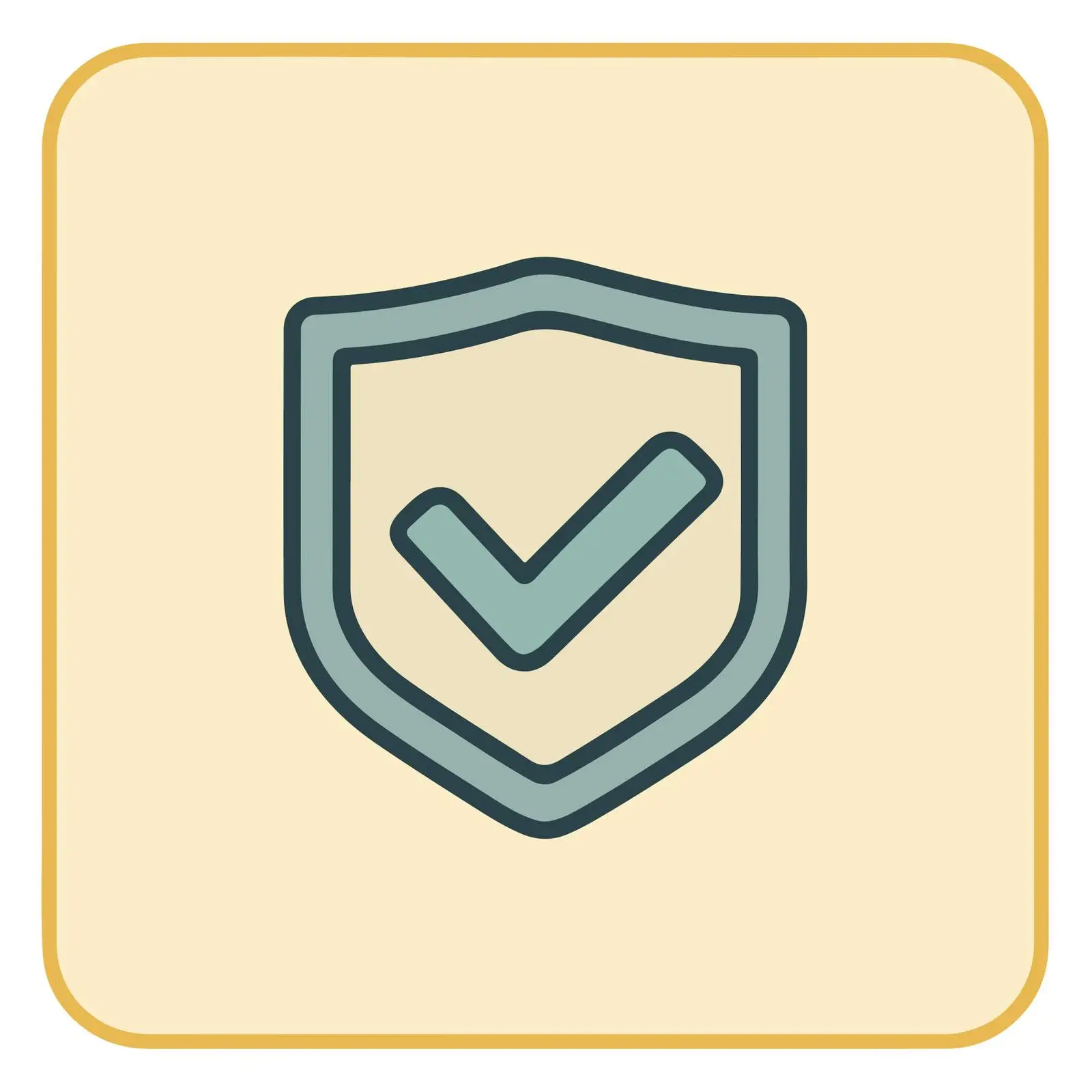 Minimalist Shield Check Icon — free download from Dotvec