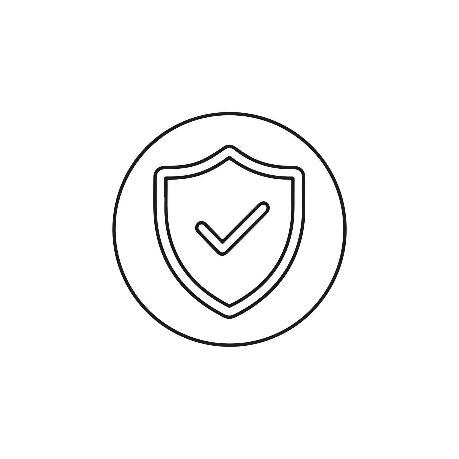 Minimalist Shield Check Icon — free download from Dotvec