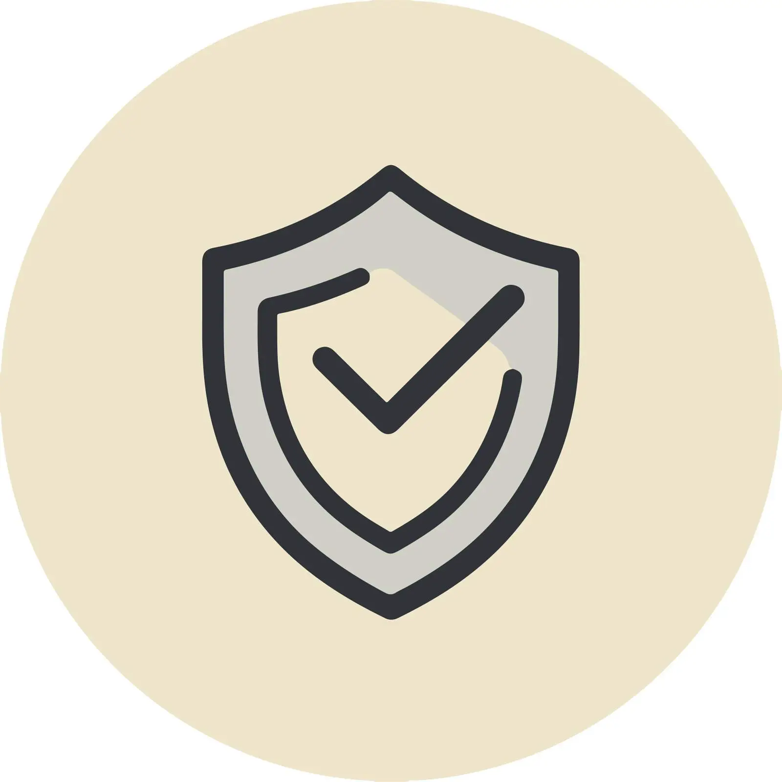 Minimalist Shield Check Icon — free download from Dotvec