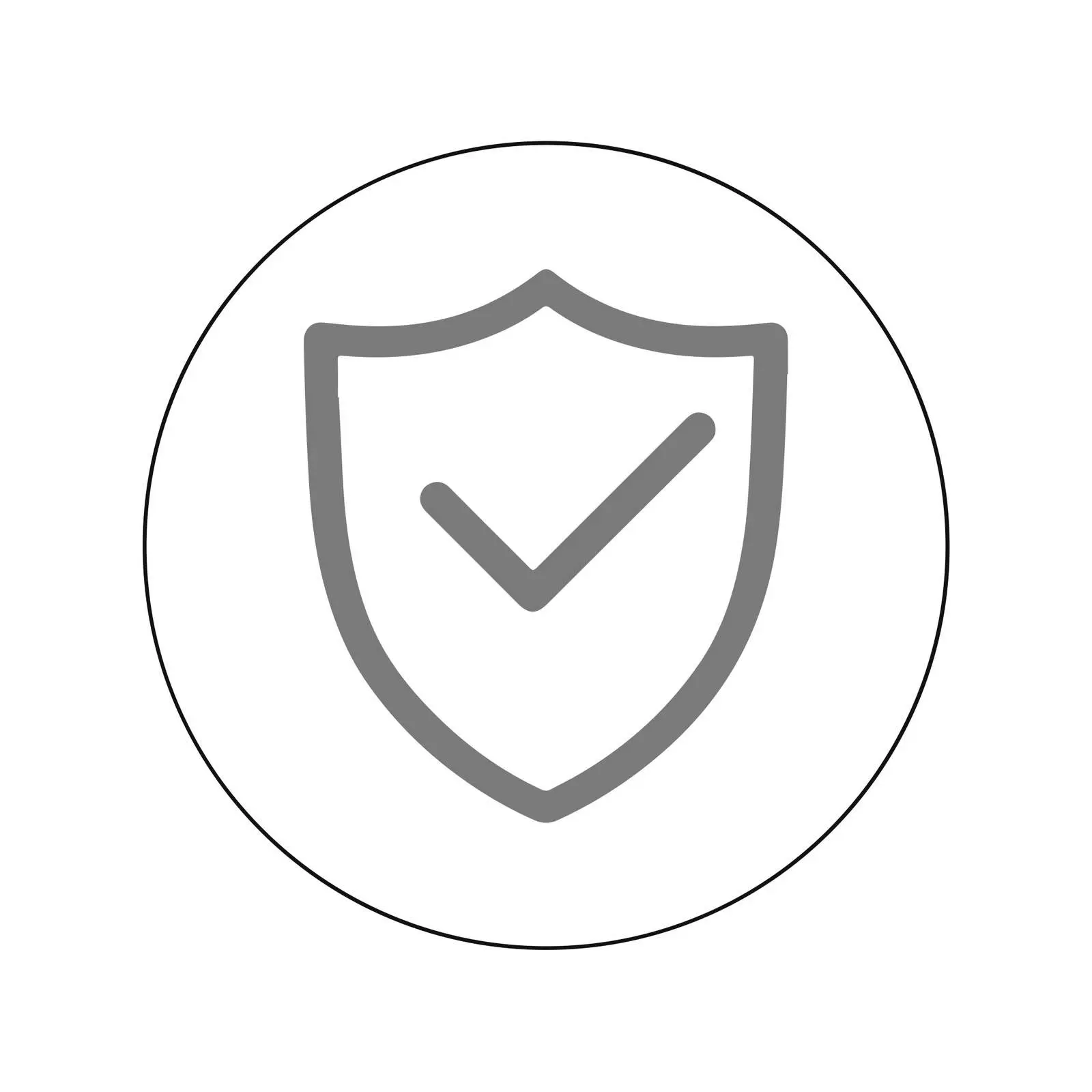 Minimalist Shield Check Icon — free download from Dotvec