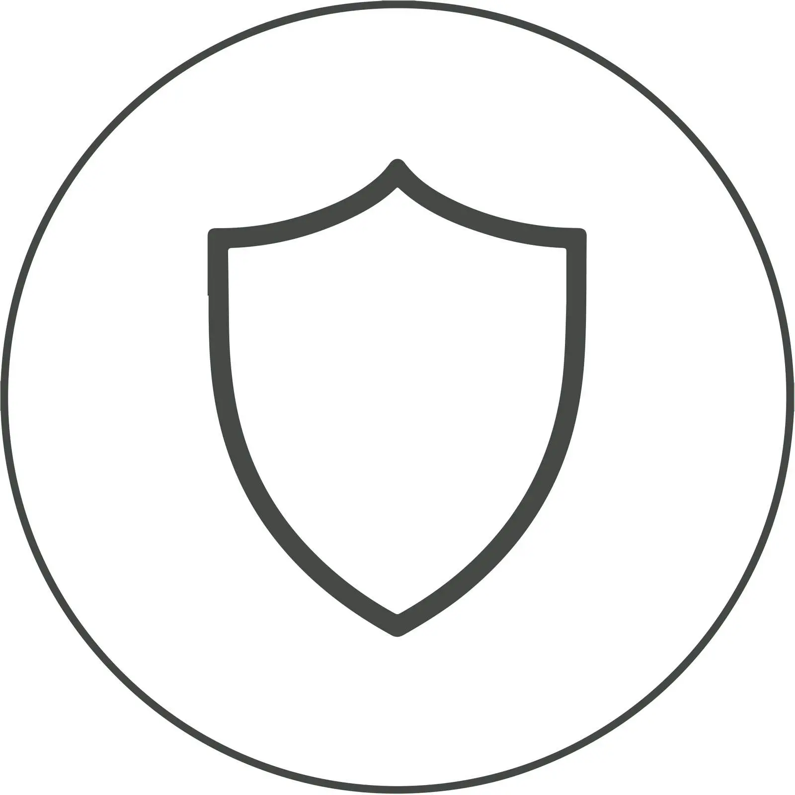 Outline Shield Flat Vector Icon — free download from Dotvec