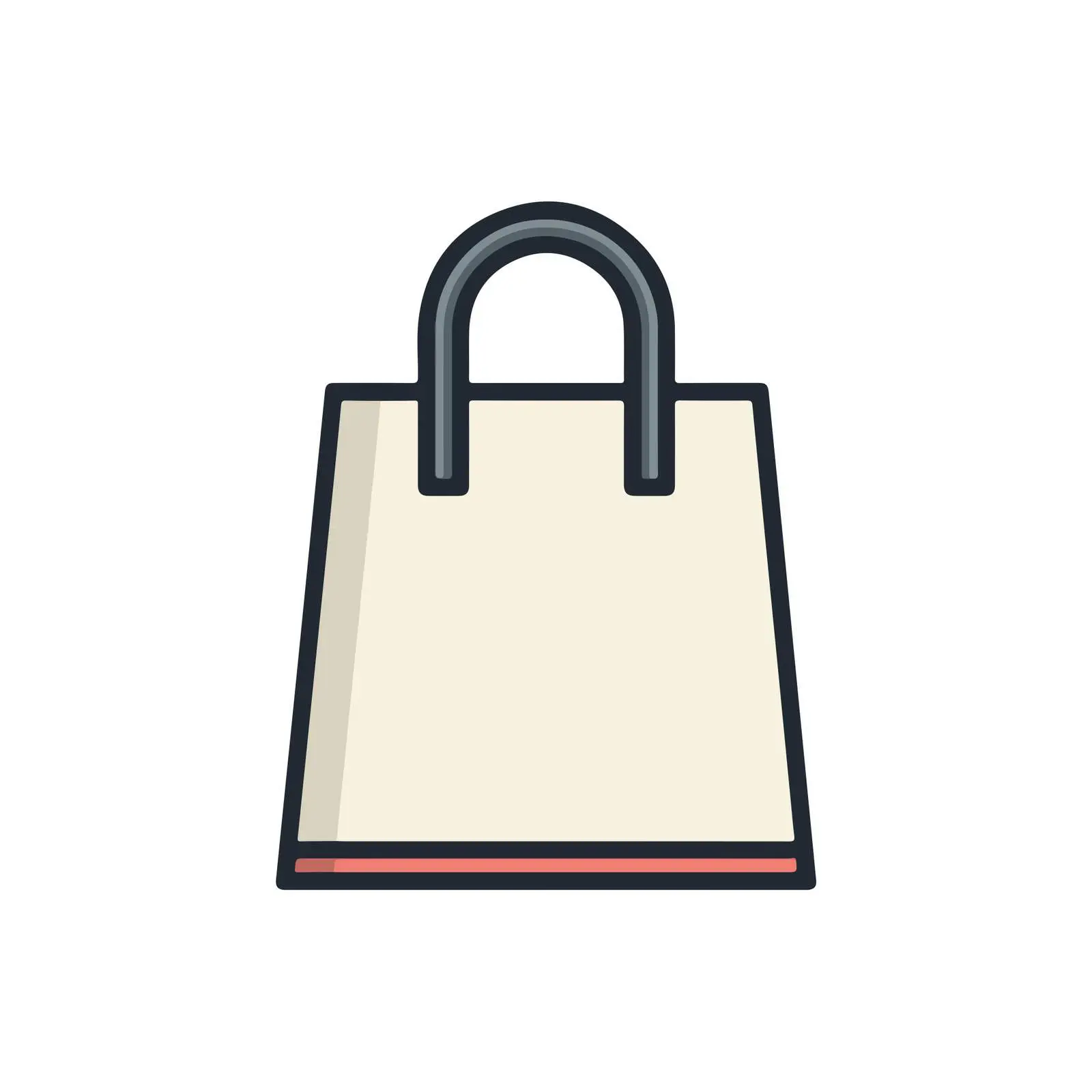 Outline Shopping Bag Icon — free download from Dotvec
