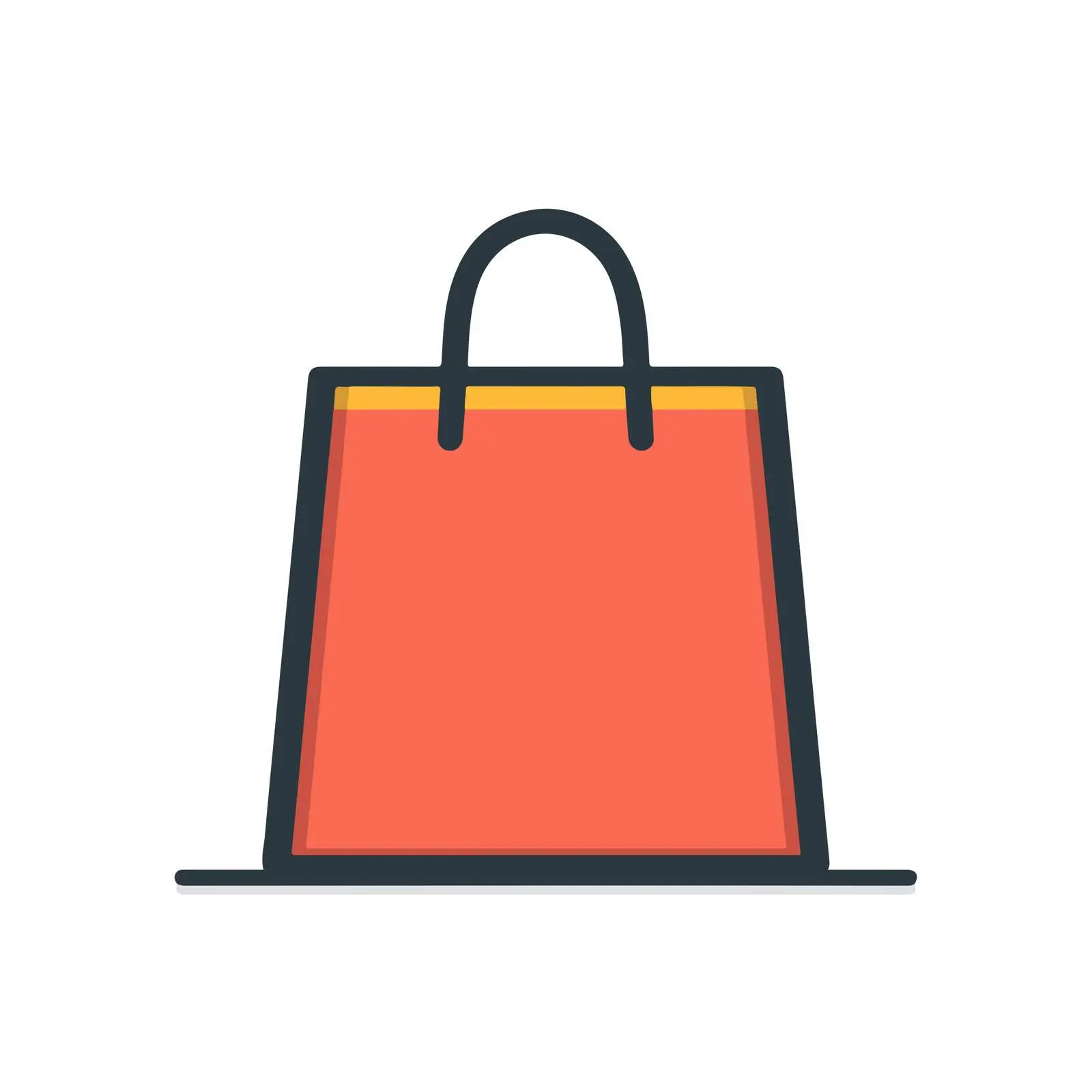 Minimalist Shopping Bag Icon — free download from Dotvec