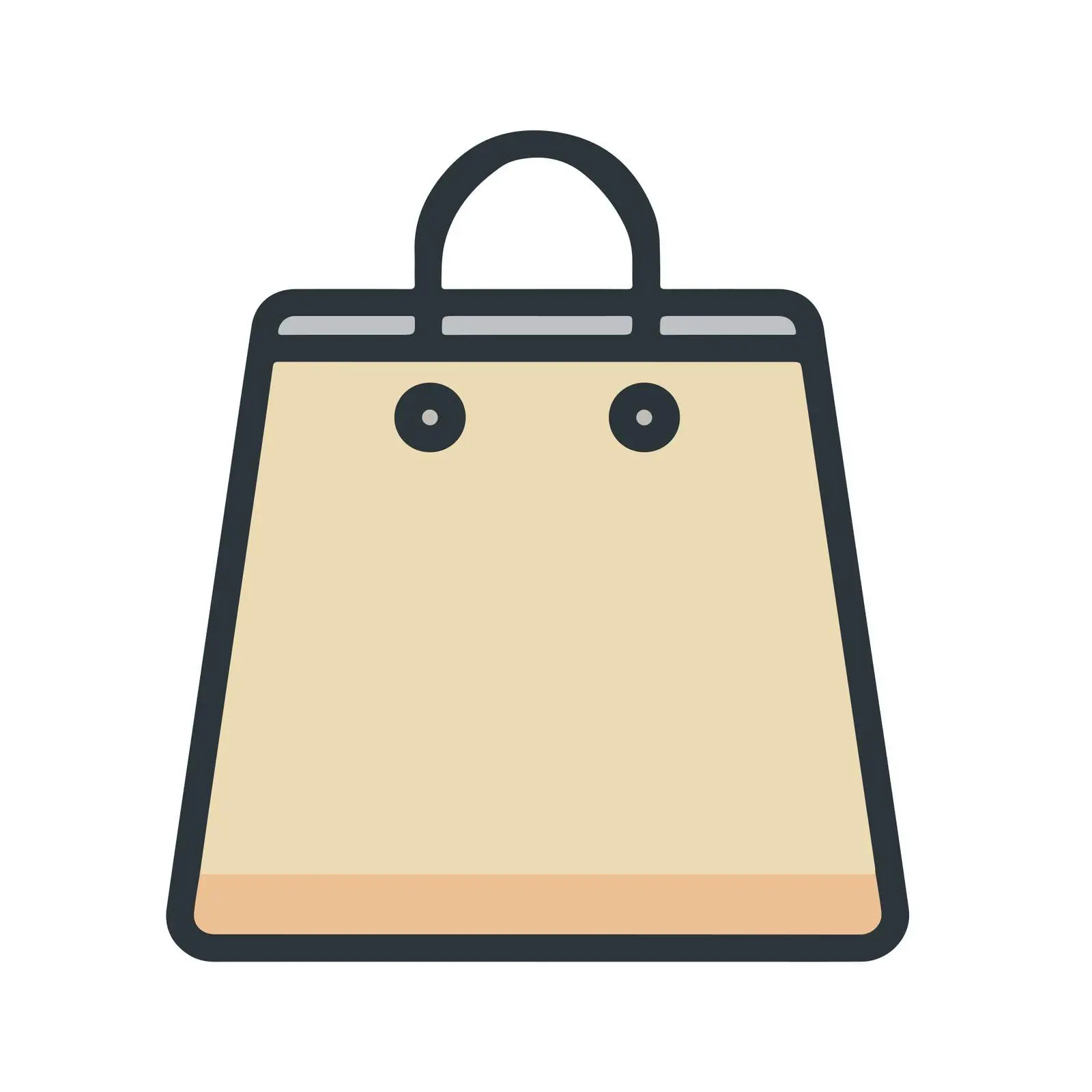 Minimalist Shopping Bag Icon — free download from Dotvec