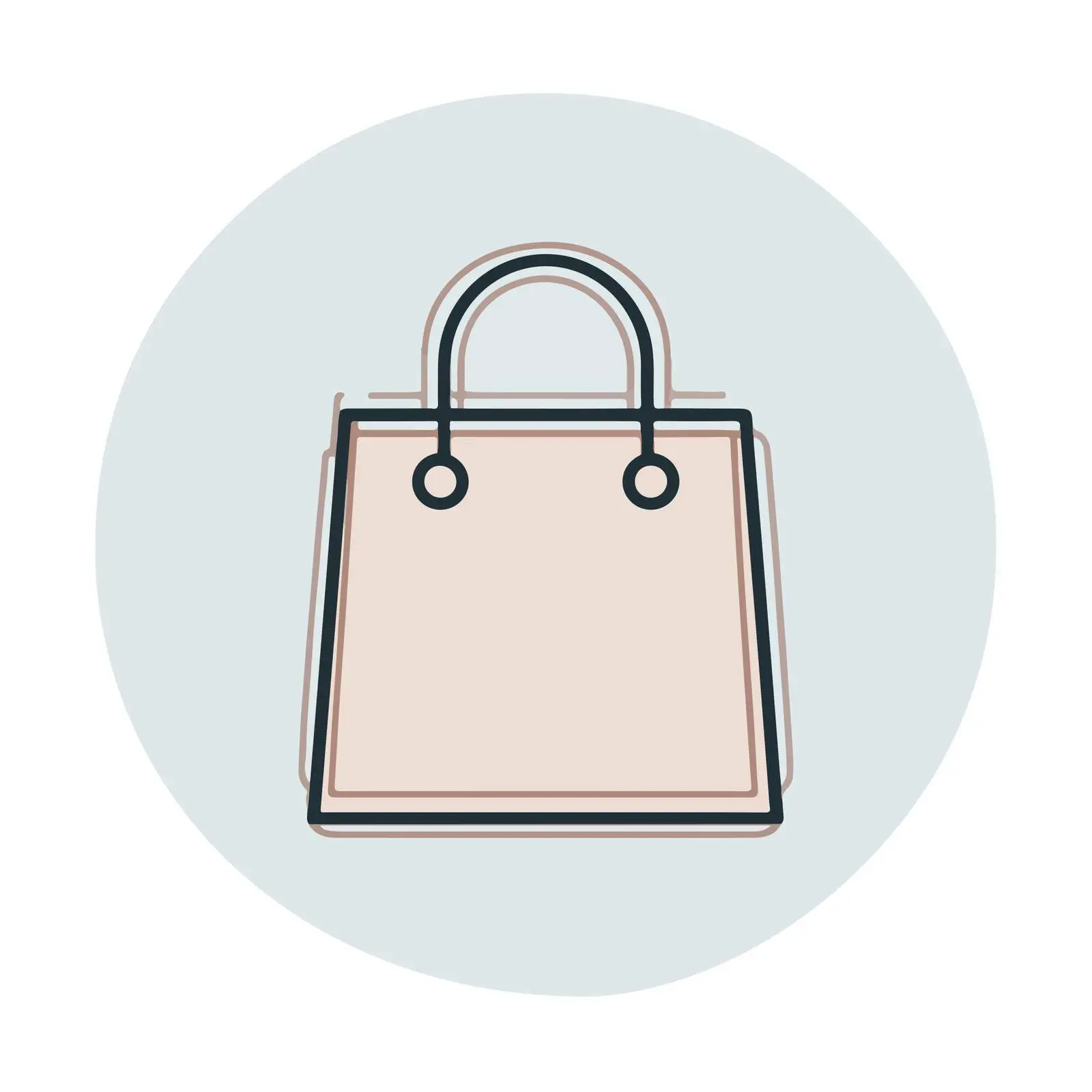 Outline Shopping Bag Icon — free download from Dotvec