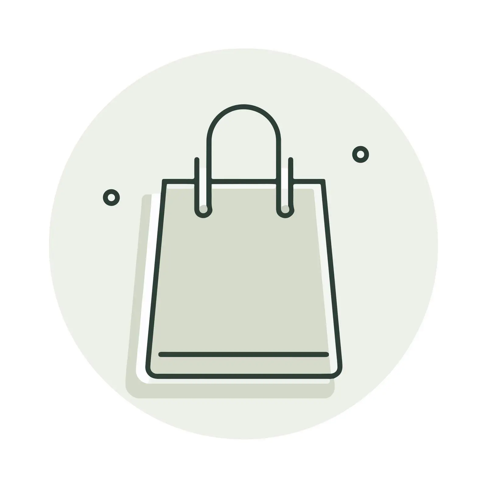 Flat Shopping Bag Icon — free download from Dotvec