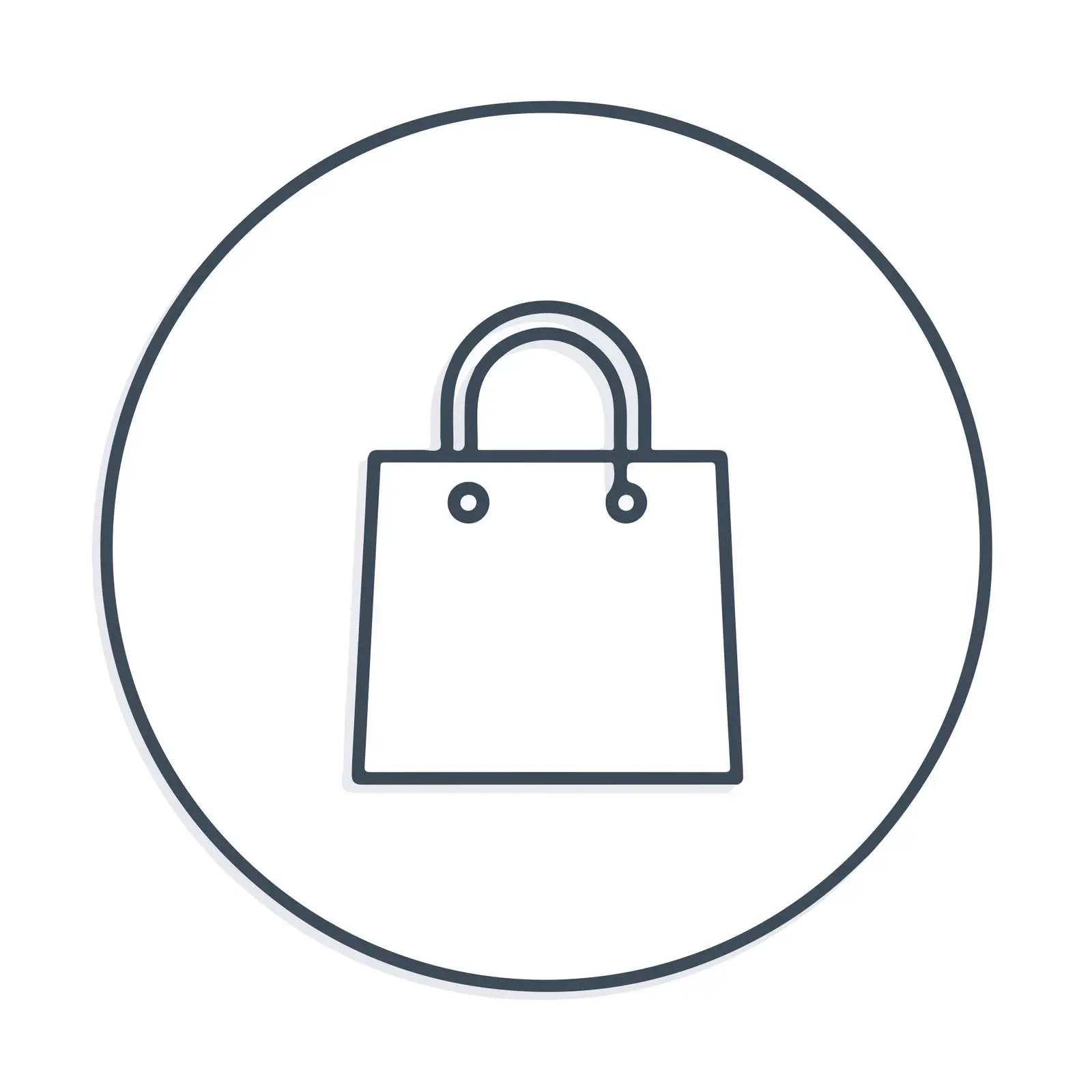Monoline Shopping Bag Icon — free download from Dotvec