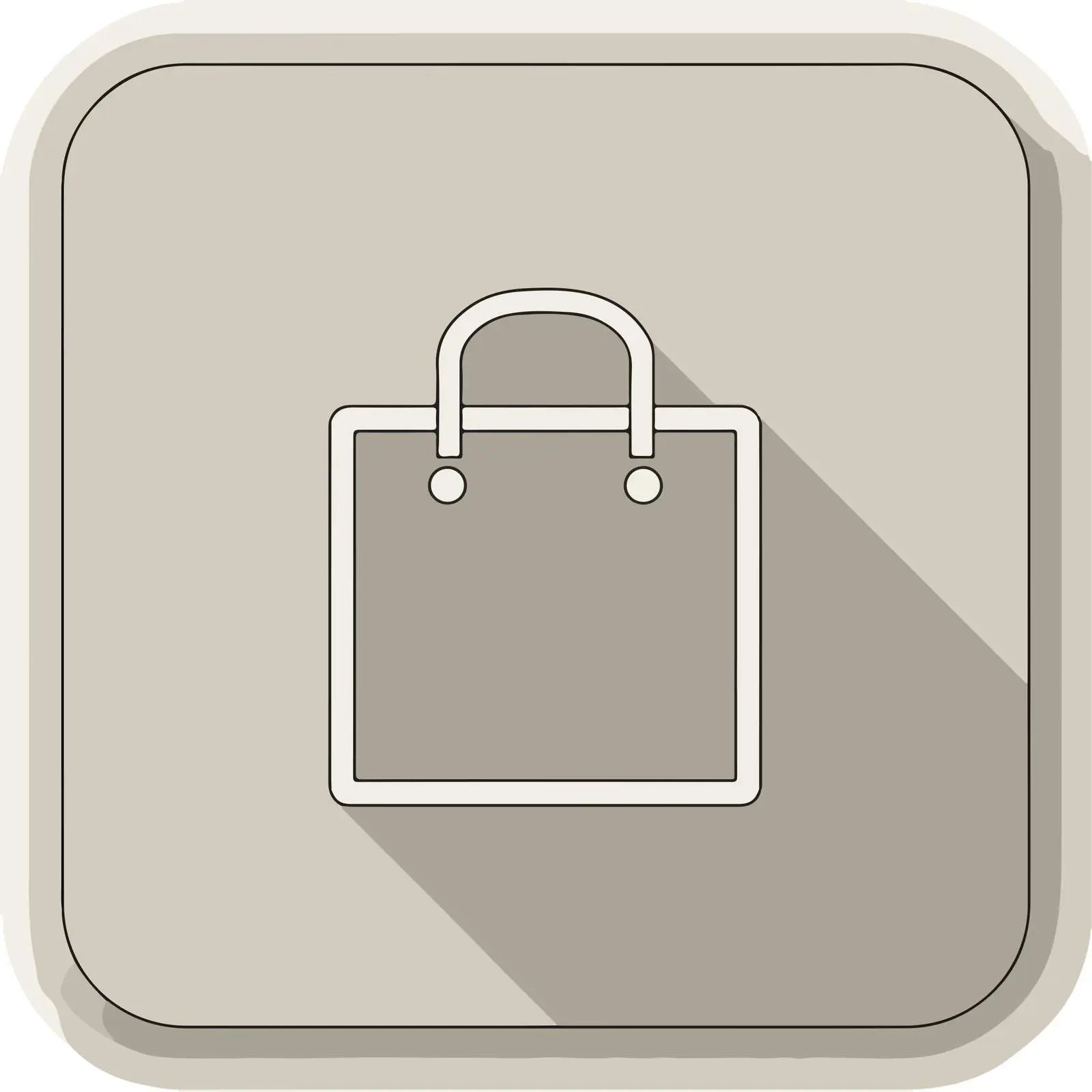 Outline Shopping Bag Icon Design — free download from Dotvec